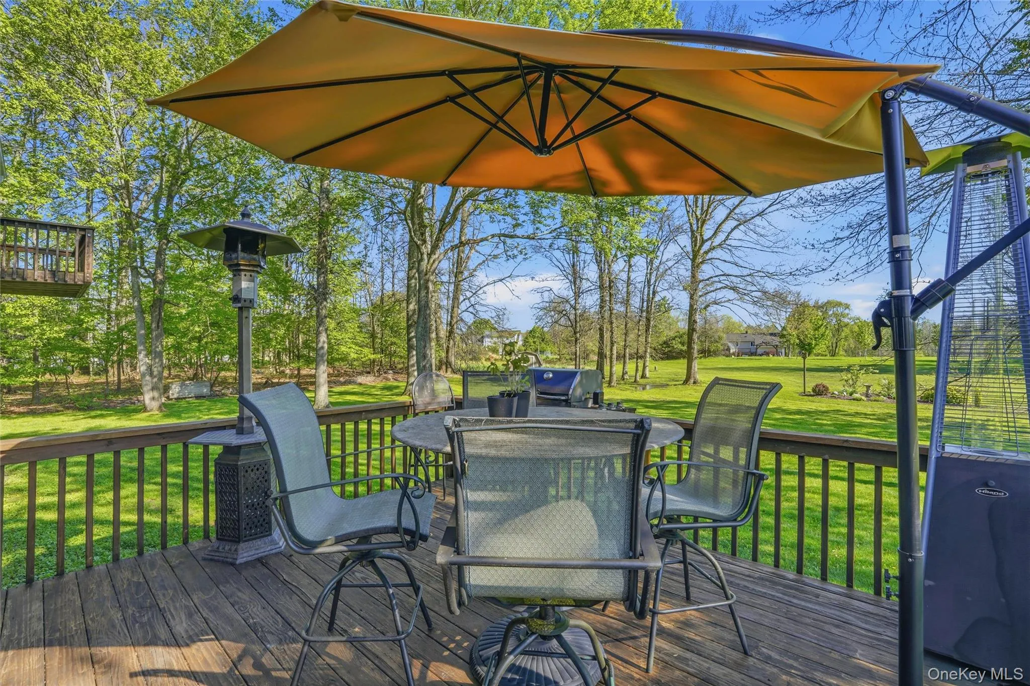 Back deck off of family room Back deck off of family room