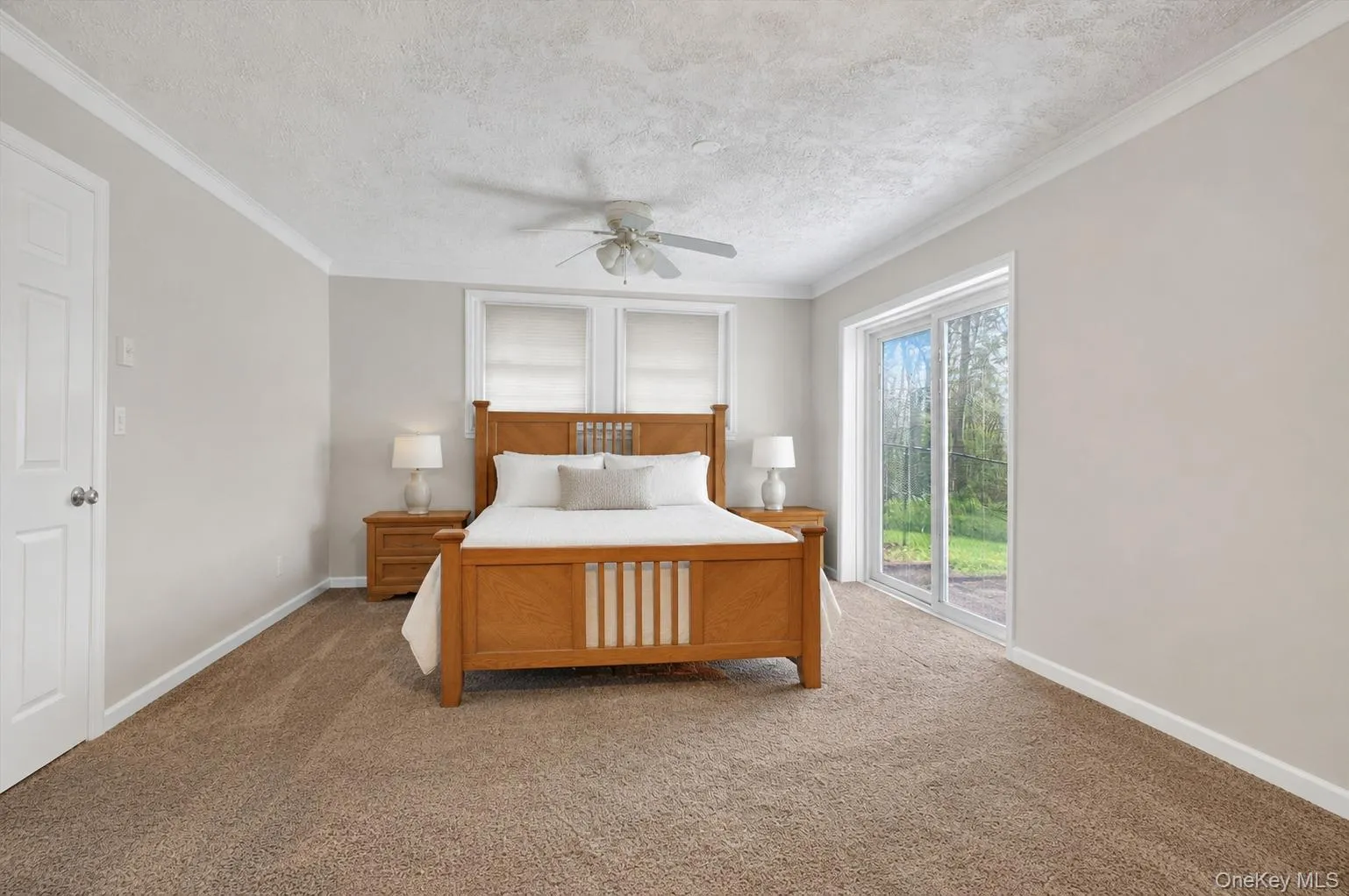 Bedroom virtually decluttered and virtually staged with furniture for presentation purposes Bedroom virtually decluttered and virtually staged with furniture for presentation purposes