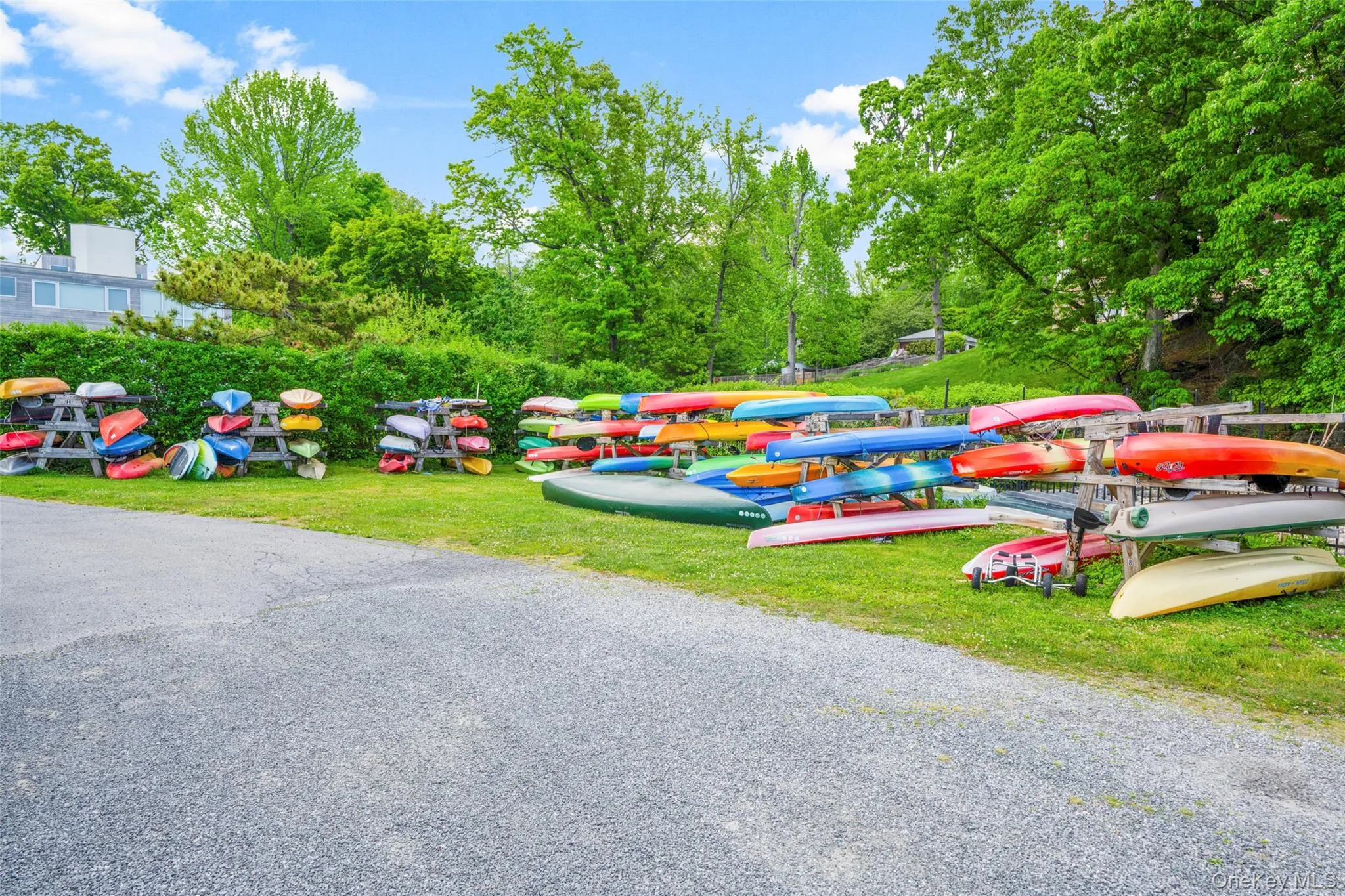 Kayak or paddle board storage available for residents at Greenhaven Beach Association. Kayak or paddle board storage available for residents at Greenhaven Beach Association.