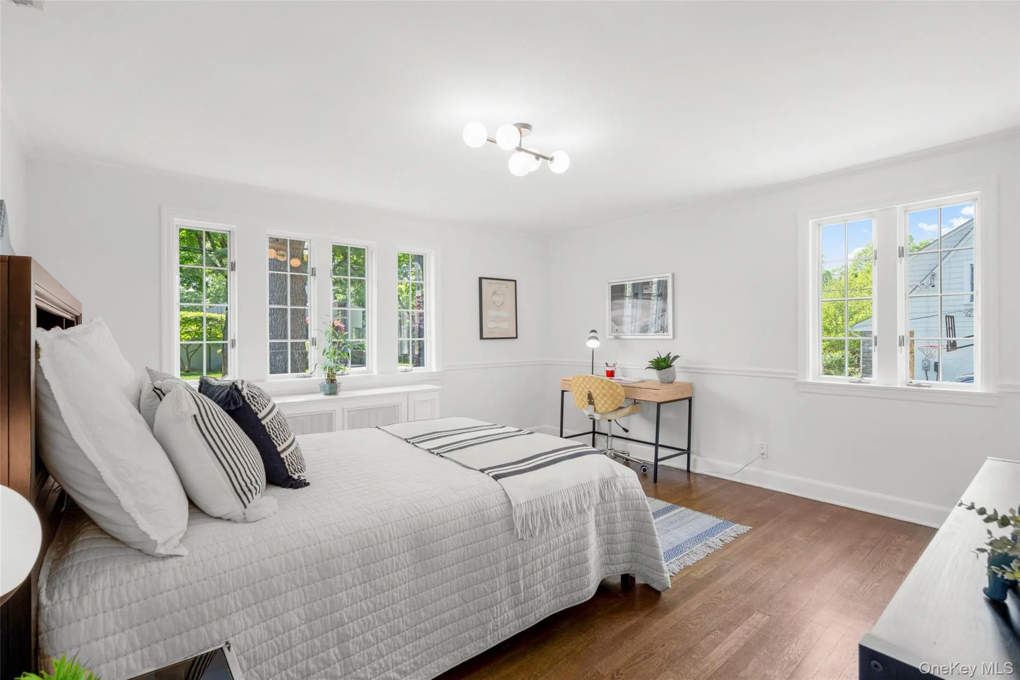 Generously sized bedroom with cedar closet. Generously sized bedroom with cedar closet.