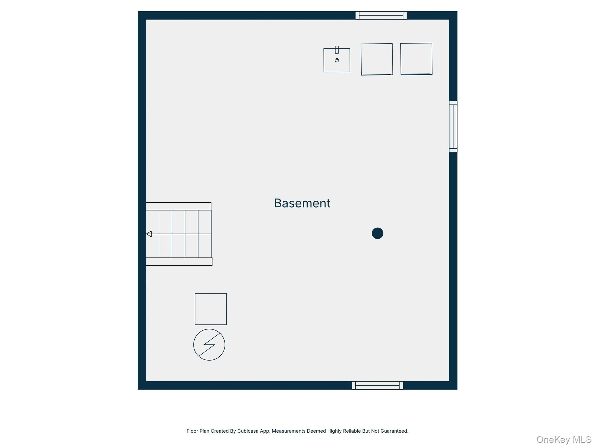 Lower level with laundry and utlities Lower level with laundry and utlities