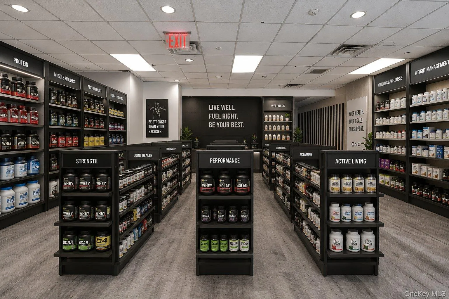 Virtually staged nutrition / wellness store Virtually staged nutrition / wellness store