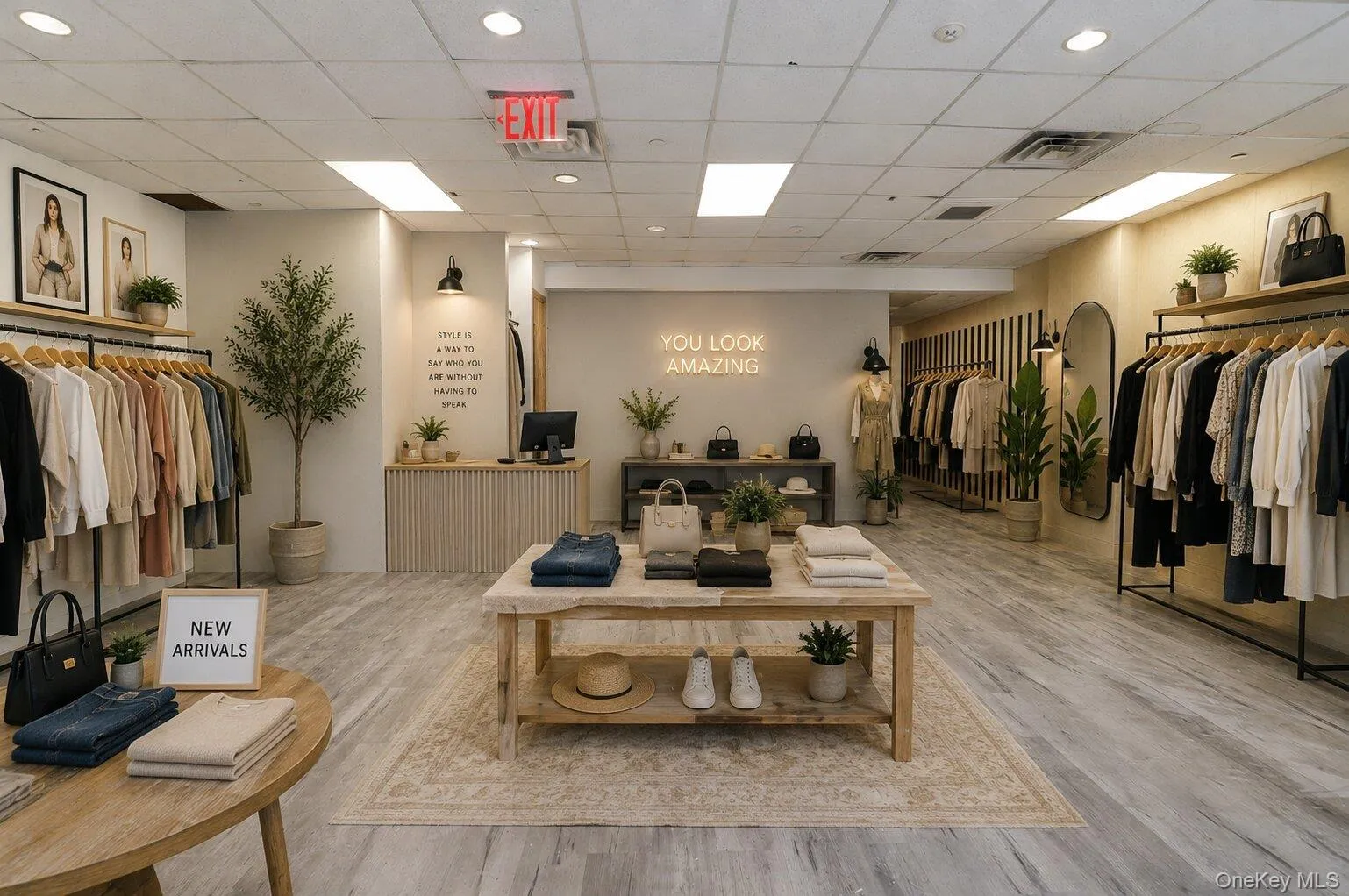 Virtually staged clothing store Virtually staged clothing store