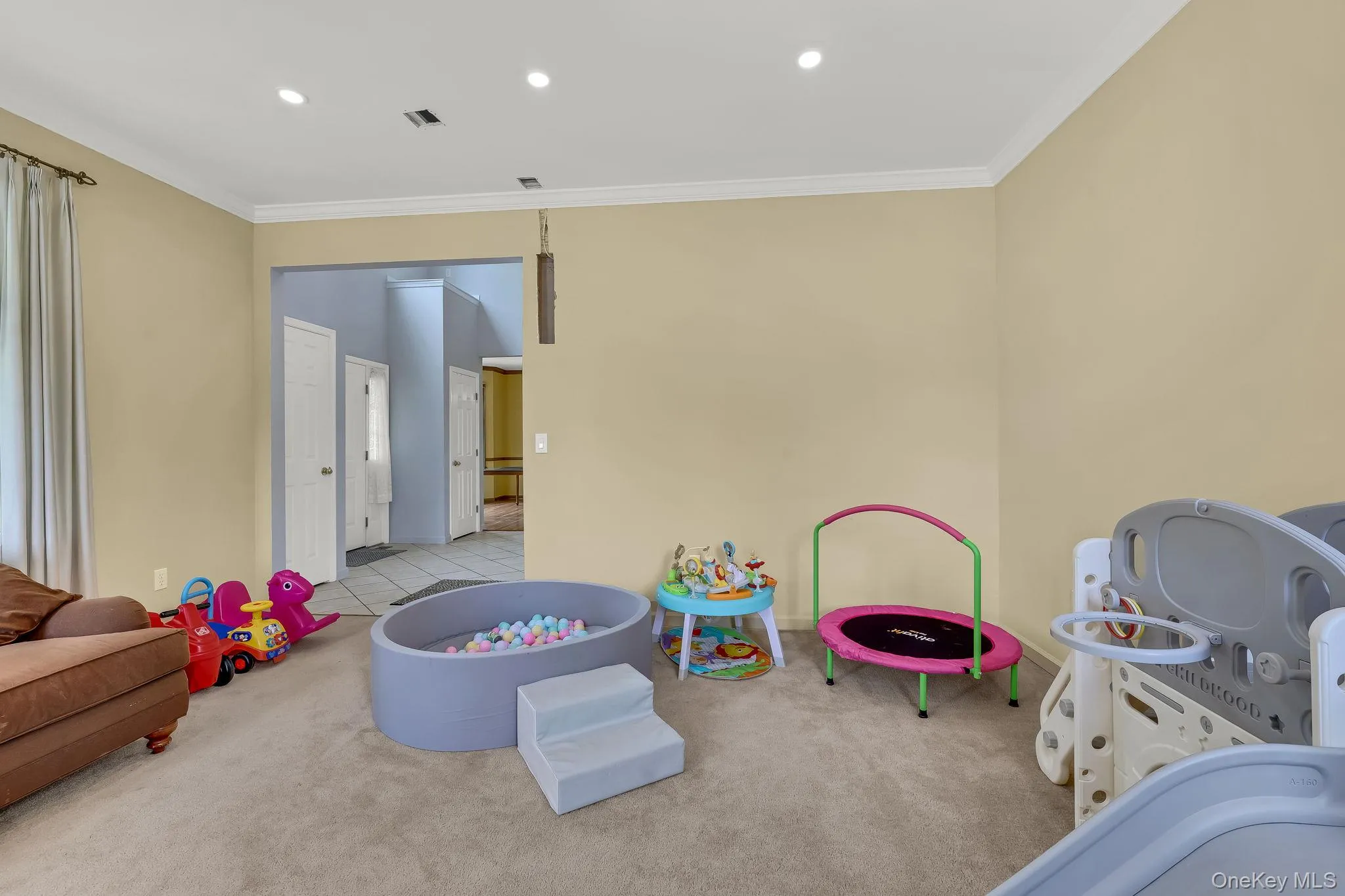 Formal Living Room being used as a Playroom Formal Living Room being used as a Playroom
