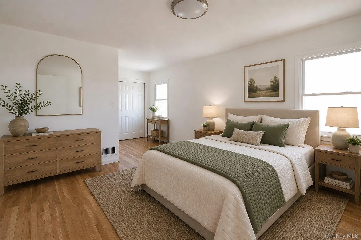 Virtually staged bedroom Virtually staged bedroom