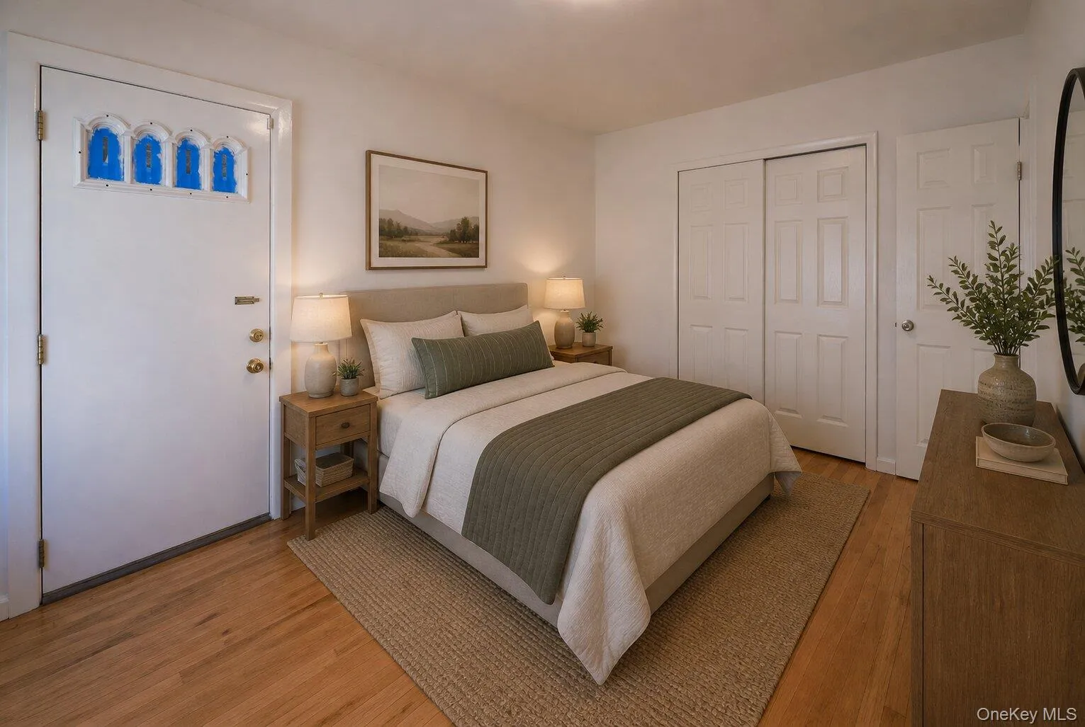Virtually staged bedroom Virtually staged bedroom