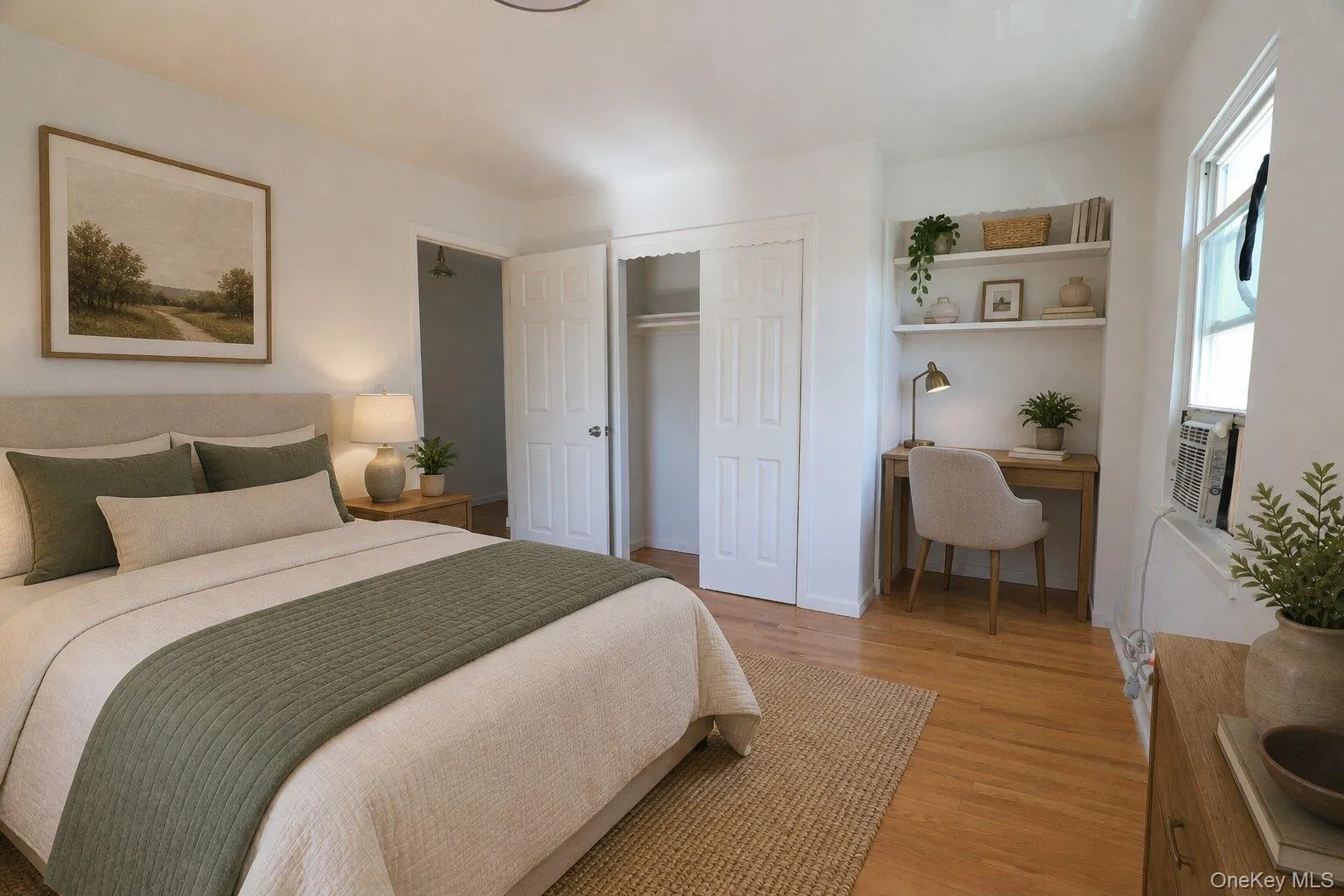 Virtually staged bedroom Virtually staged bedroom