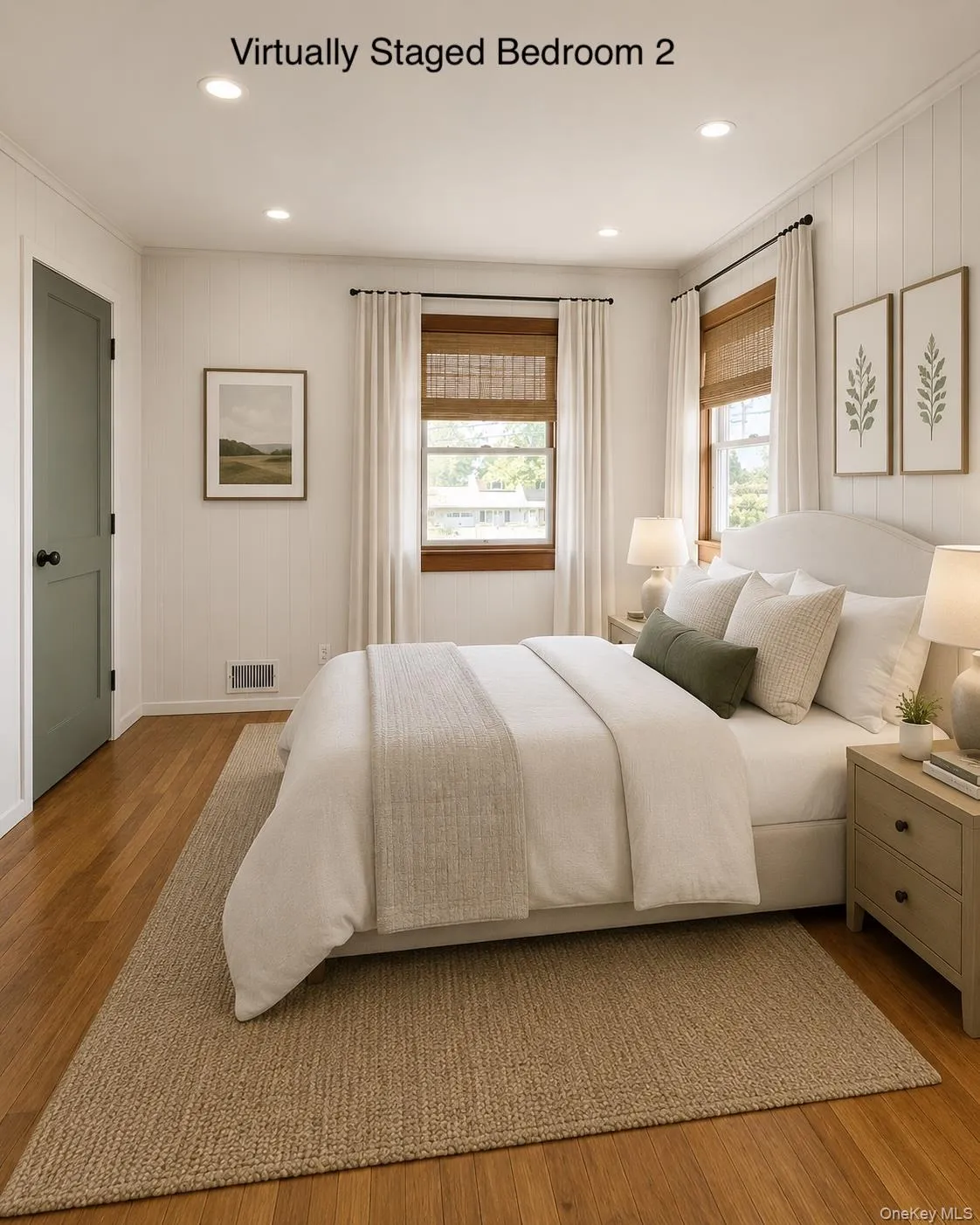 Virtually Staged Bedroom with new furnishings Virtually Staged Bedroom with new furnishings