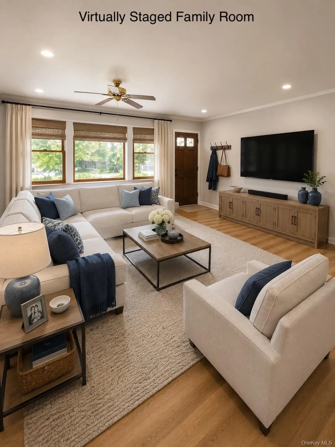 Virtual Family Room, new furniture and recessed lighting Virtual Family Room, new furniture and recessed lighting