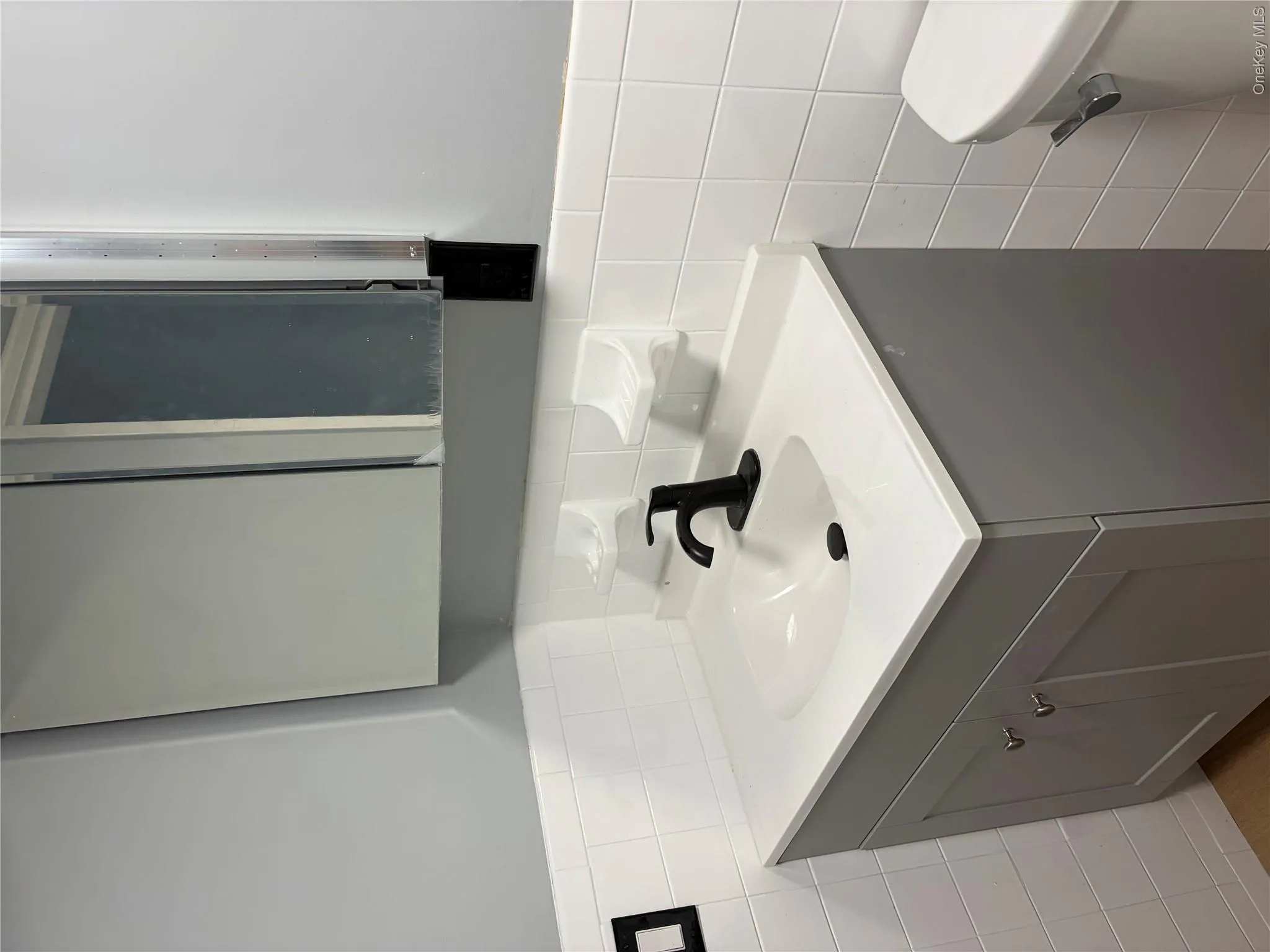 New vanity and new mirrored medicine cabinet New vanity and new mirrored medicine cabinet
