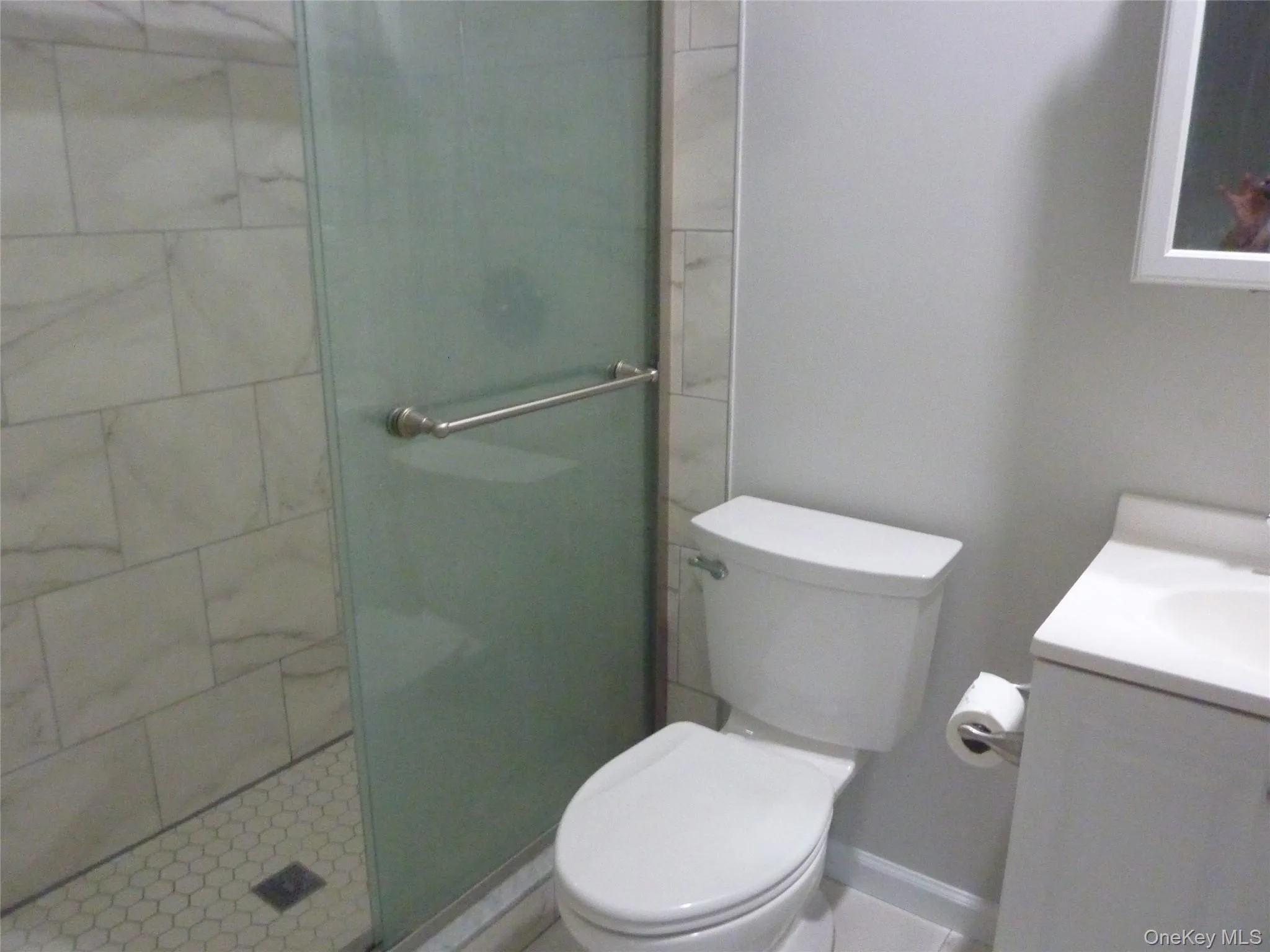 Full Bathroom with New Stall Shower Full Bathroom with New Stall Shower