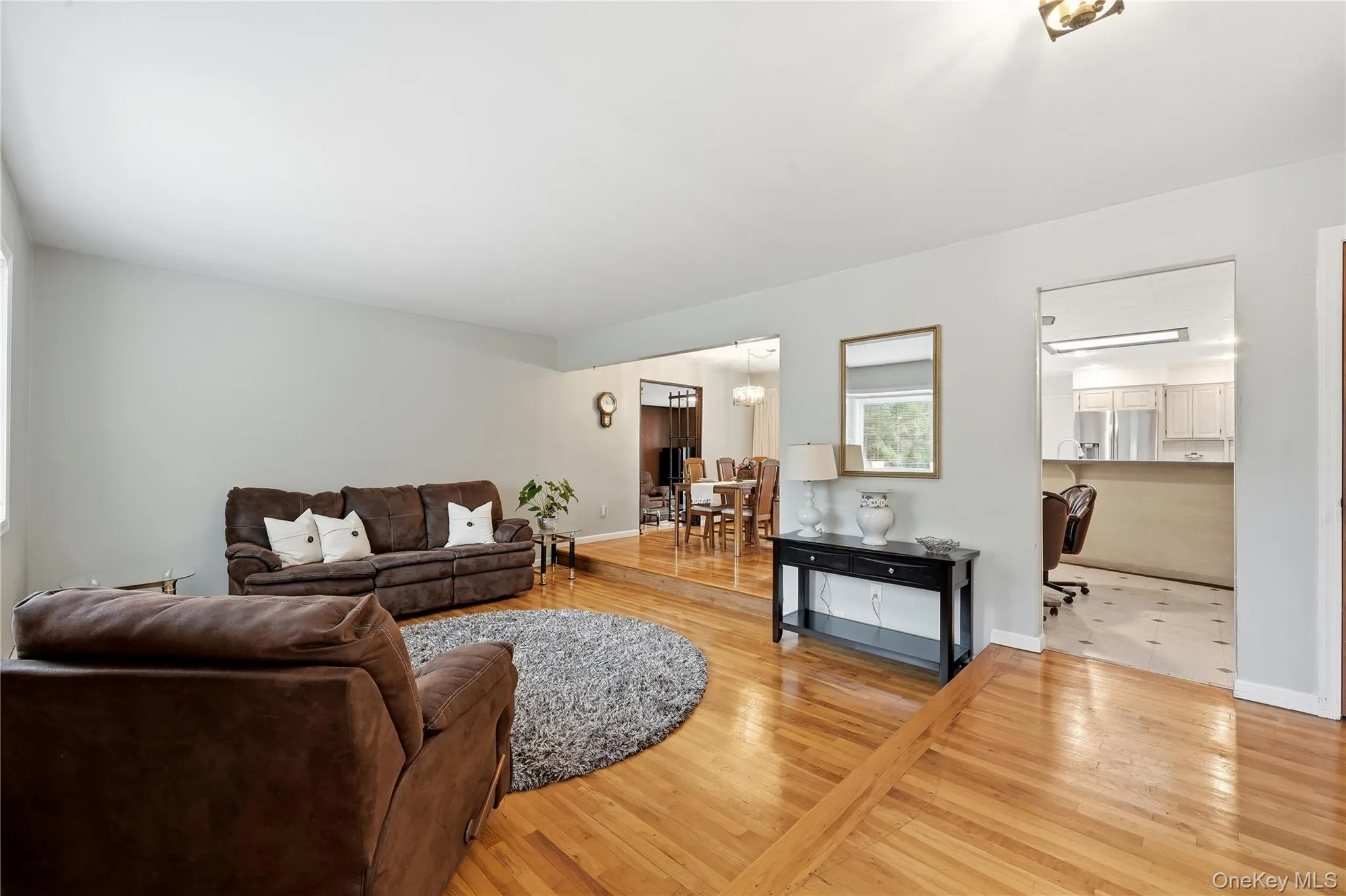 Living Room with View of Circular Floor Plan Living Room with View of Circular Floor Plan