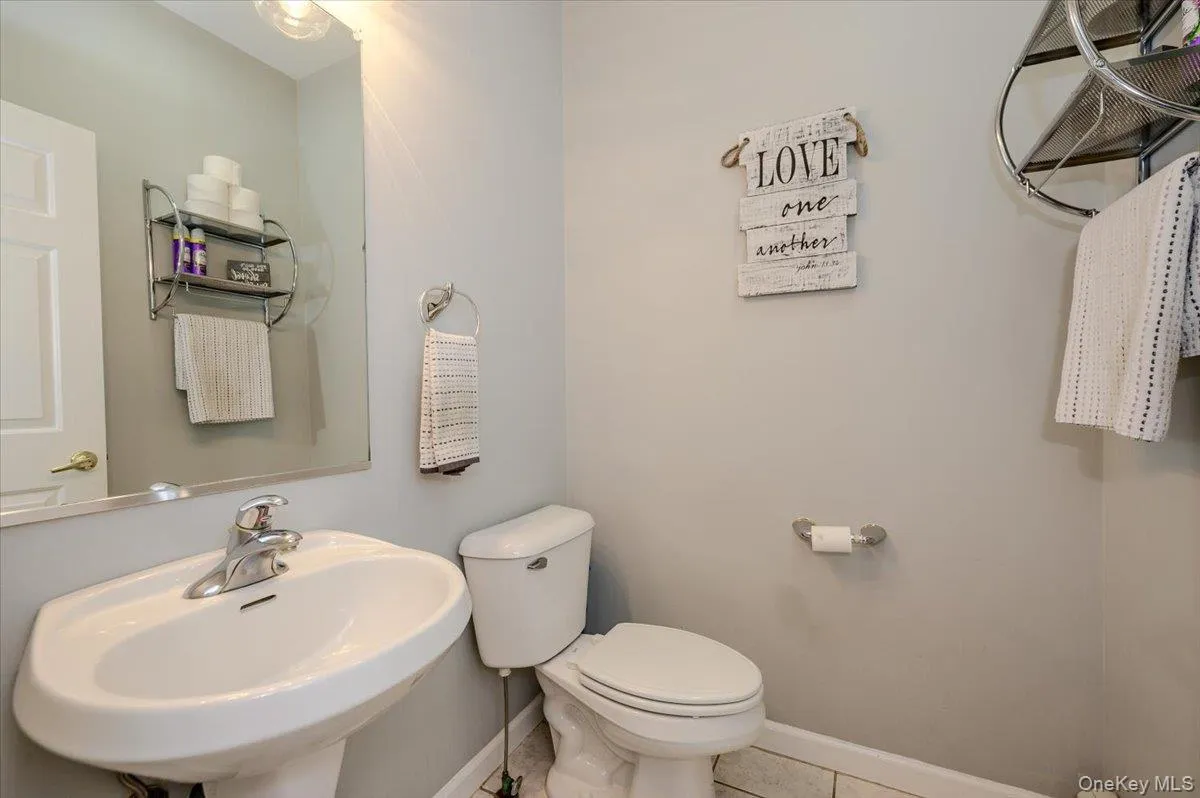 Powder room on main level Powder room on main level