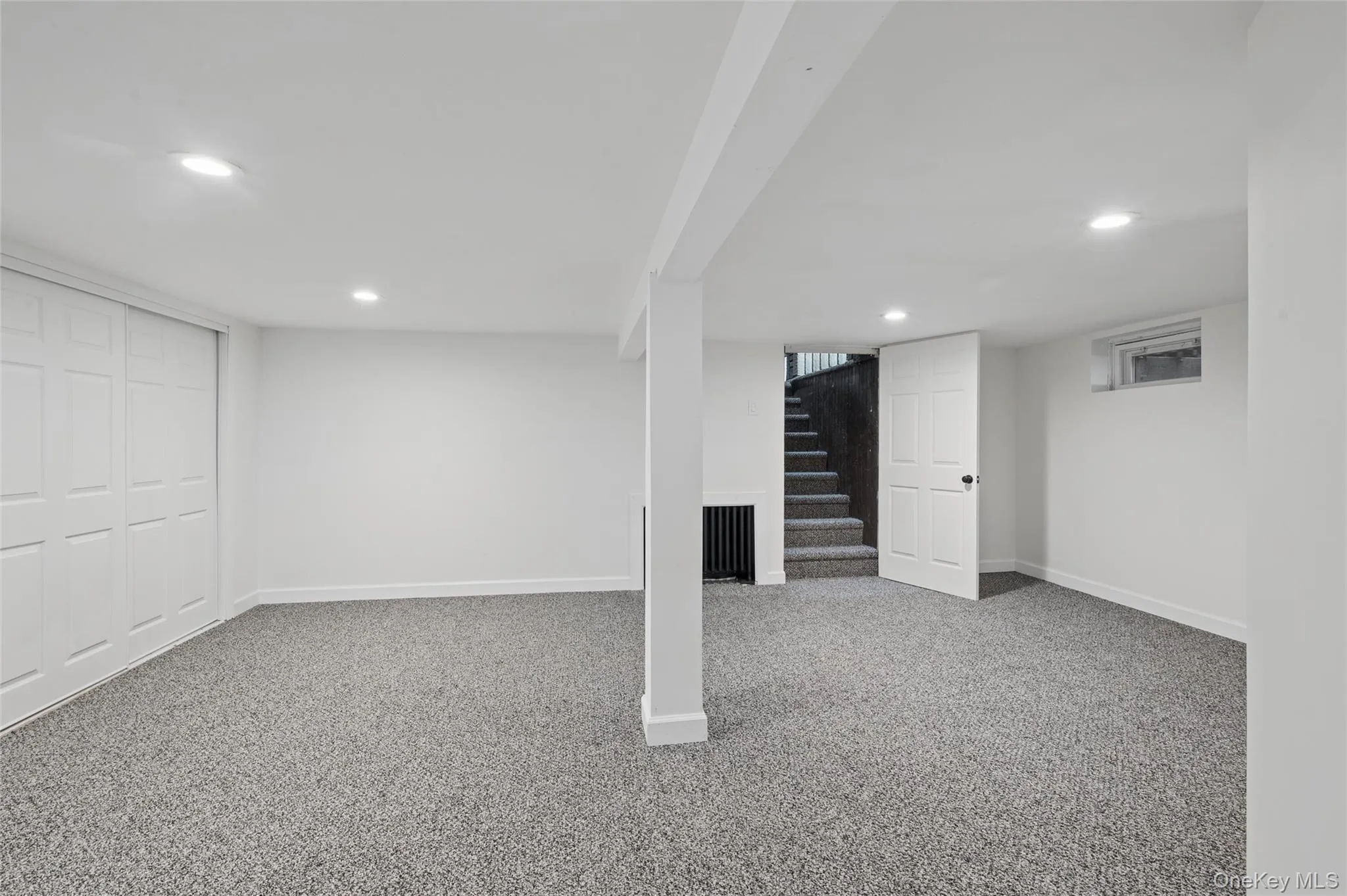 Basement with Interior Stairs to Den Basement with Interior Stairs to Den