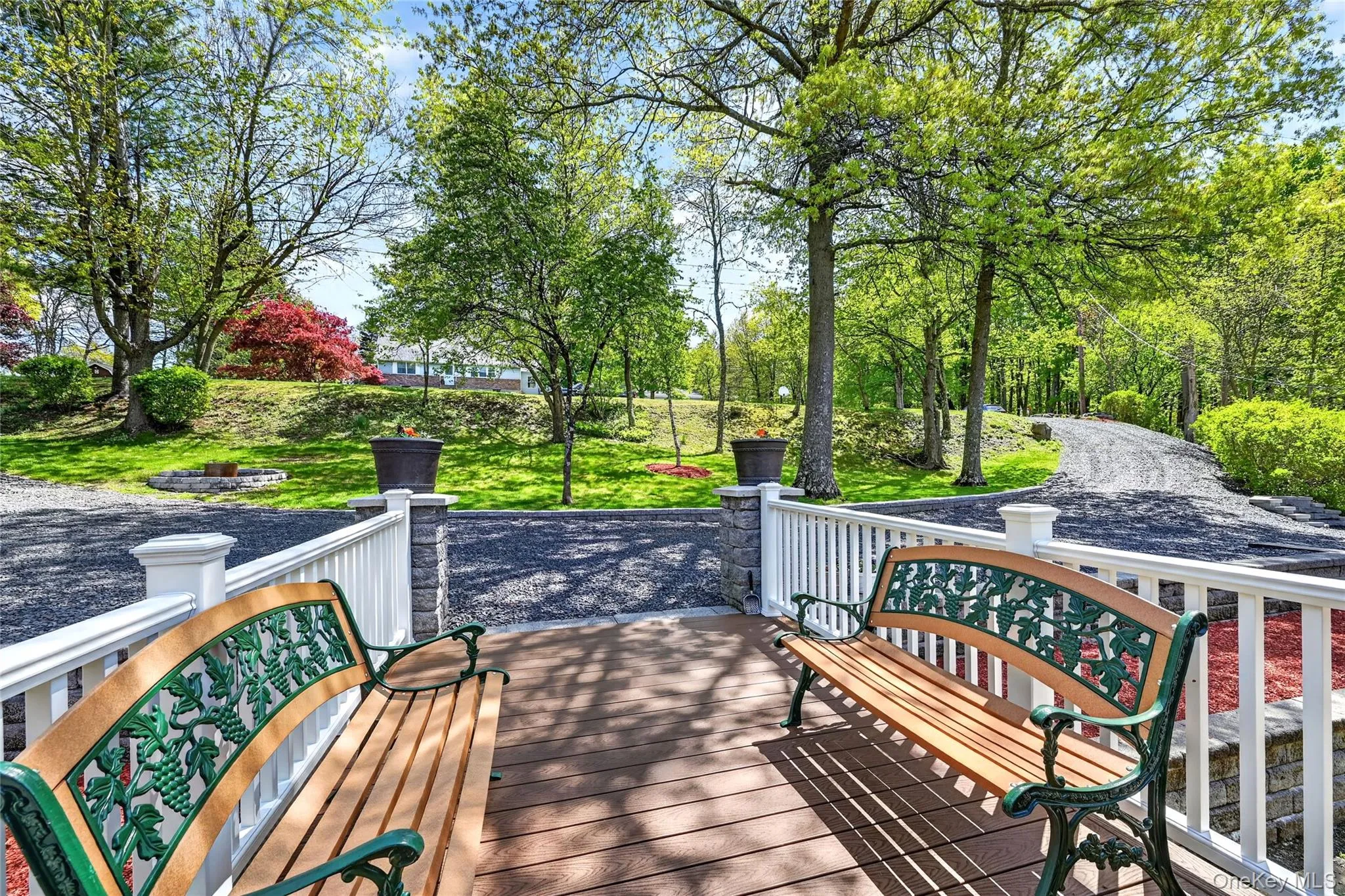 Bask in the morning sun on your very own park benches... Bask in the morning sun on your very own park benches...