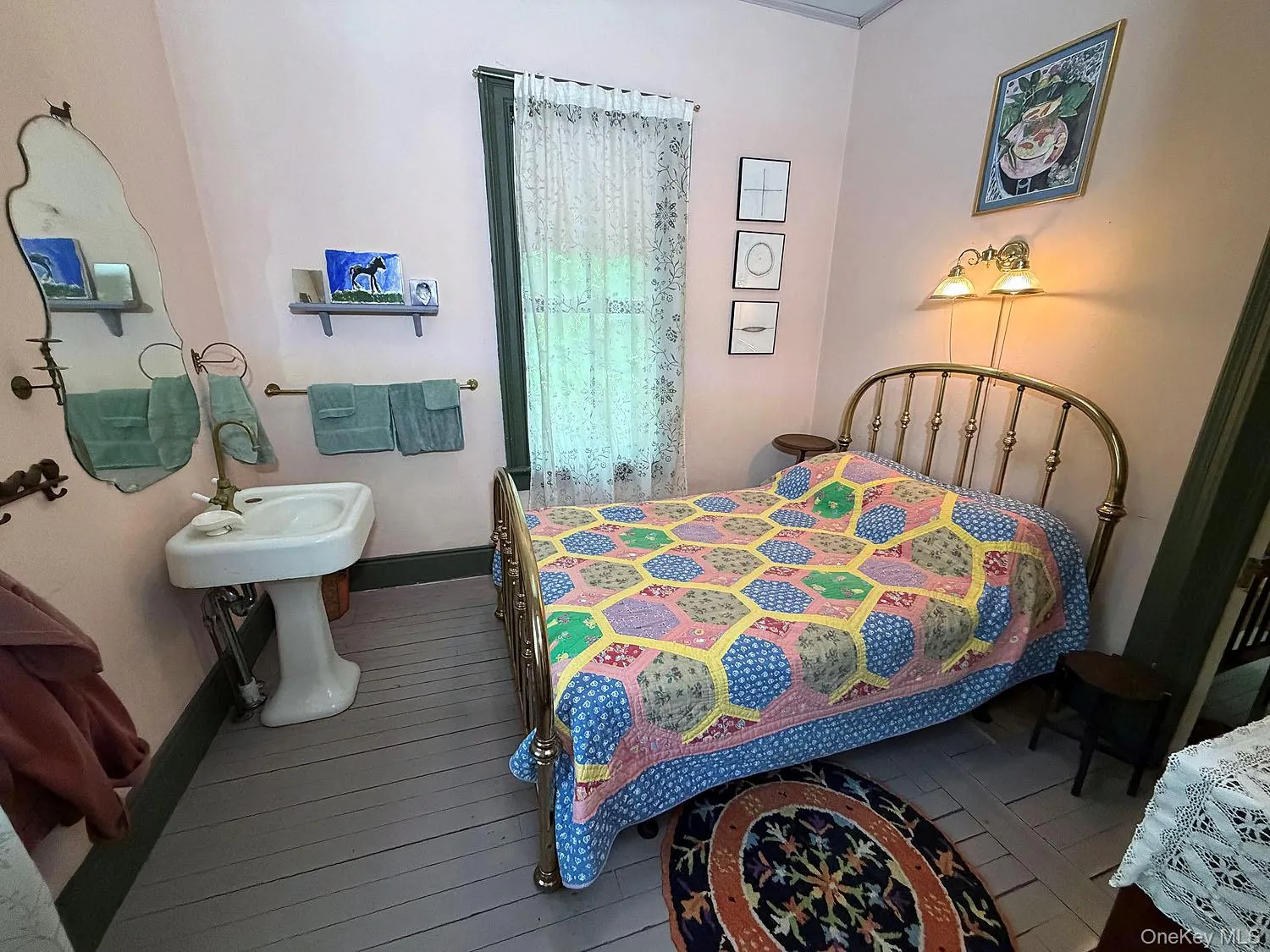 The adjoining primary bathroom could be redesigned and extended into this room The adjoining primary bathroom could be redesigned and extended into this room