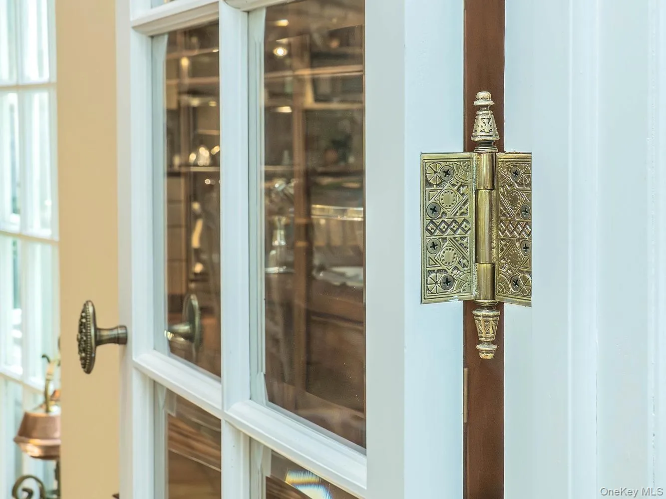 French Doors with Beveled Glass Doors with Original Style Brass Hardware French Doors with Beveled Glass Doors with Original Style Brass Hardware