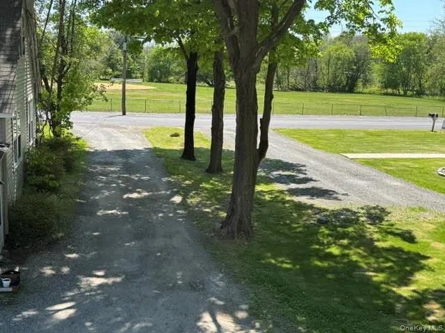 View of the driveway. View of the driveway.