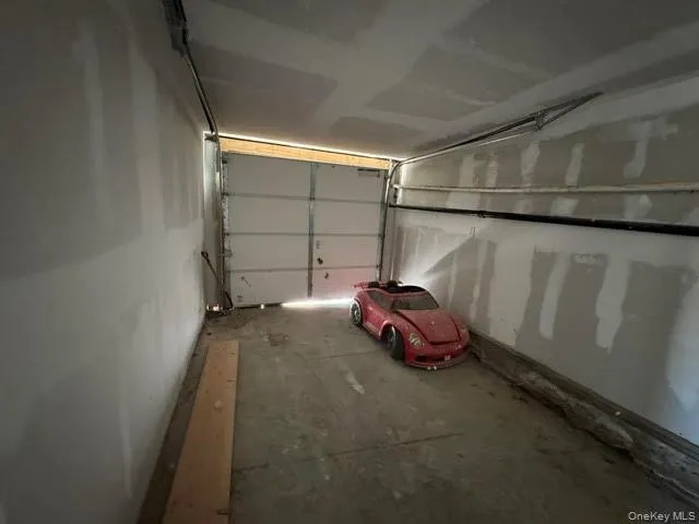 Interior of the one car garage Interior of the one car garage
