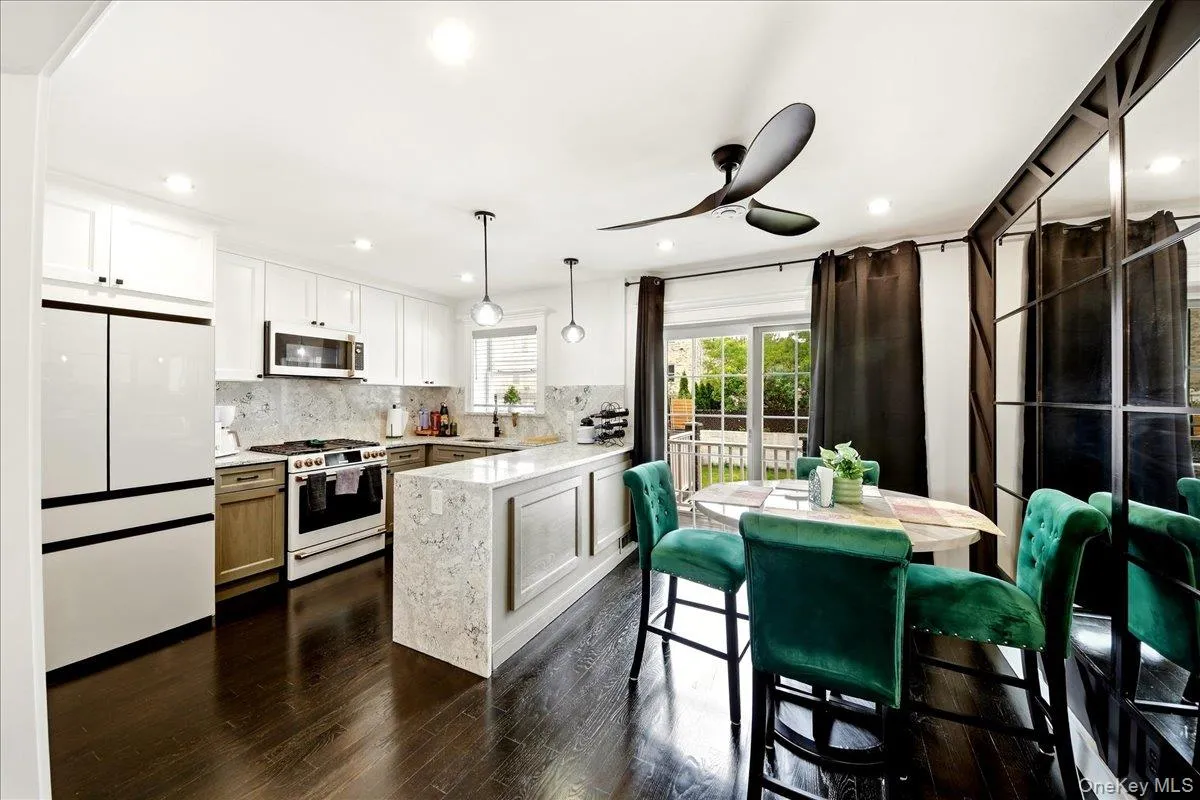 Dining Area with sliding doors to yard Dining Area with sliding doors to yard