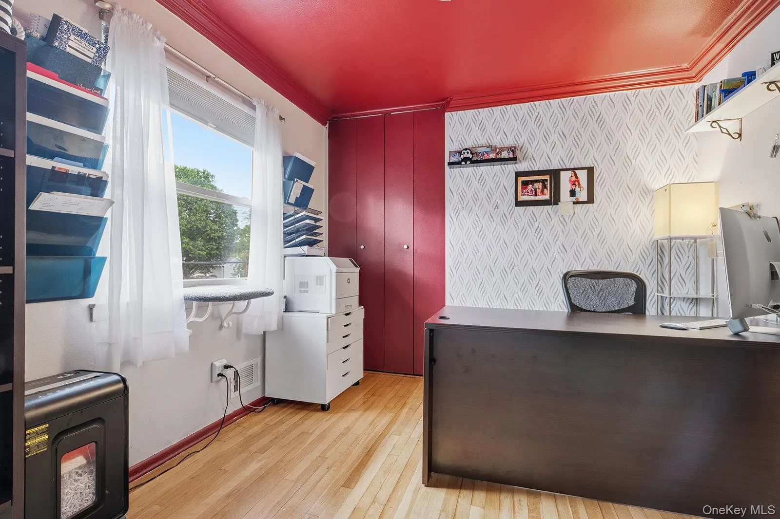 Fourth bedroom currently used as a home office. Fourth bedroom currently used as a home office.