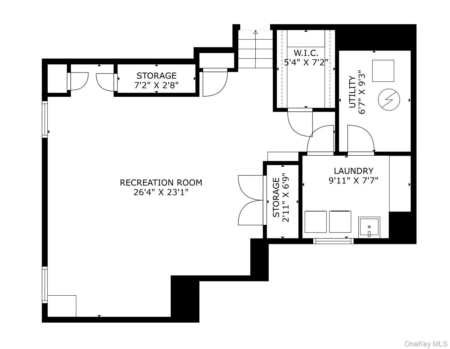 Basement floor plan Basement floor plan
