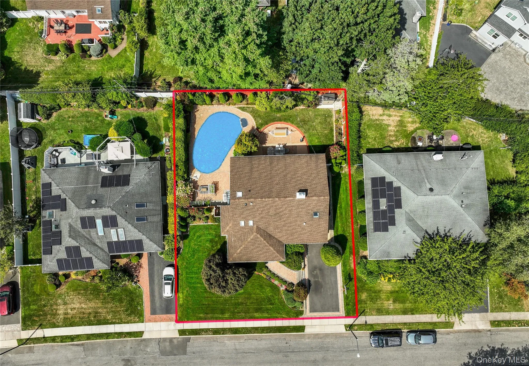 Aerial overview of property's location featuring property parcel outlined Aerial overview of property's location featuring property parcel outlined