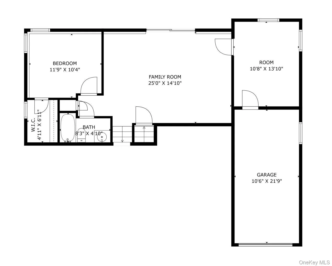 Den level floor plan Den level floor plan