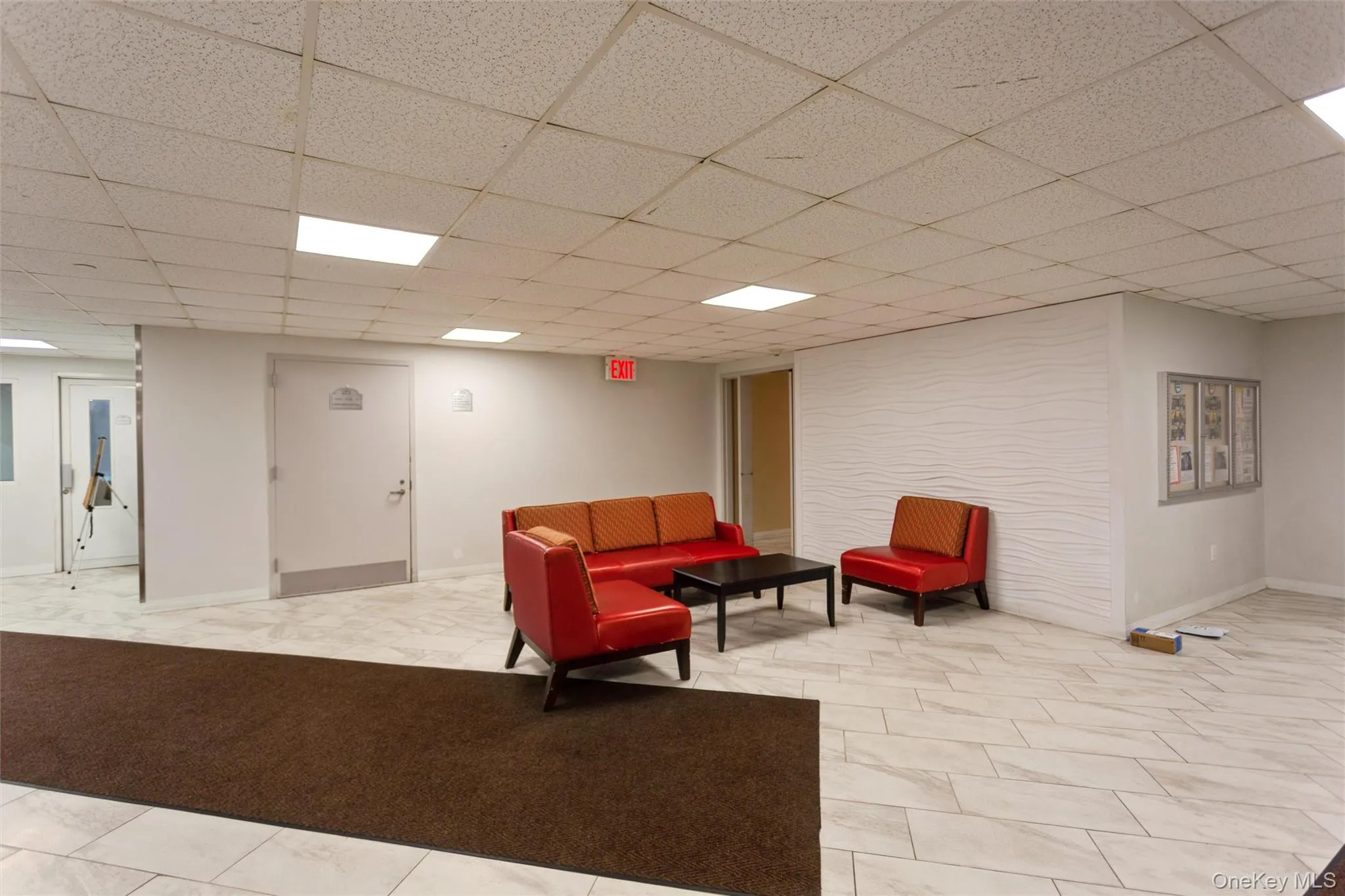 Updated building lobby with secure entry and welcoming common areas. Updated building lobby with secure entry and welcoming common areas.