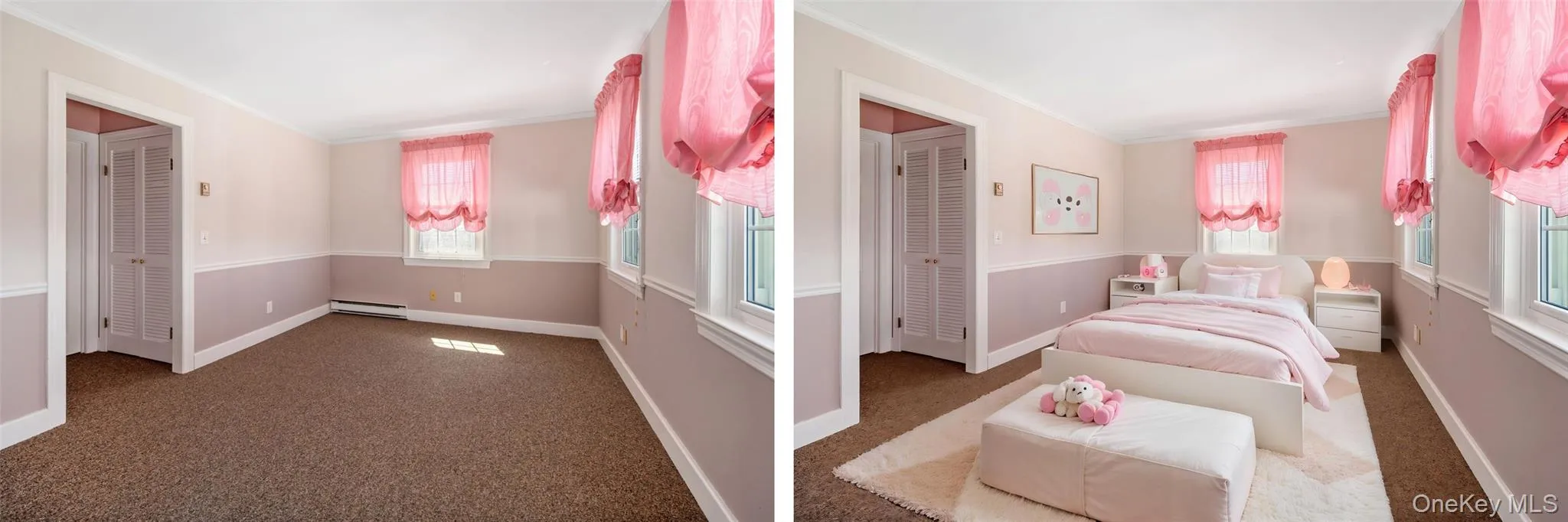 3rd bedroom - The photo on the right has been digitally staged. 3rd bedroom - The photo on the right has been digitally staged.