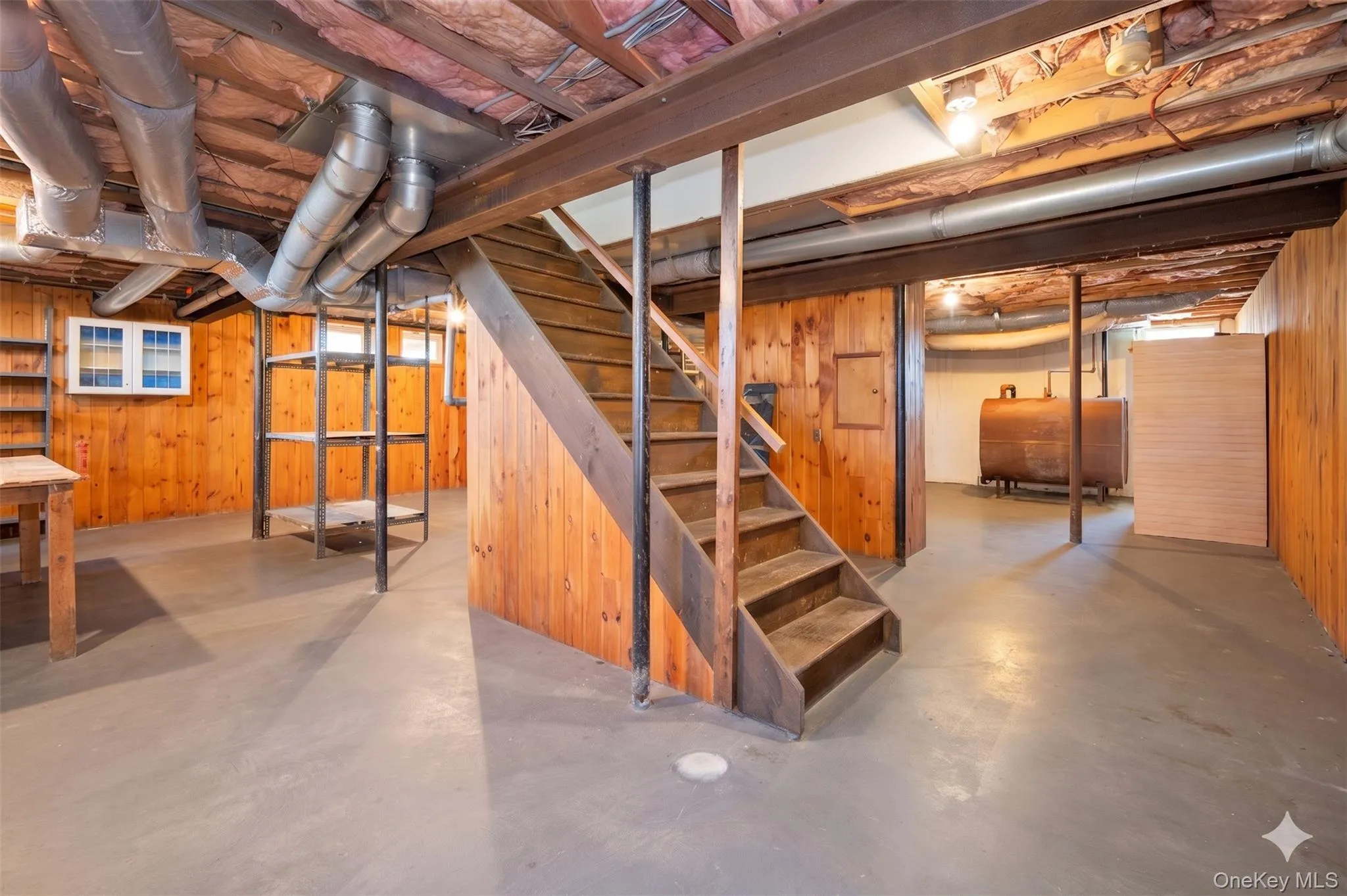 Partially finished basement - The photo has been digitally edited. Partially finished basement - The photo has been digitally edited.