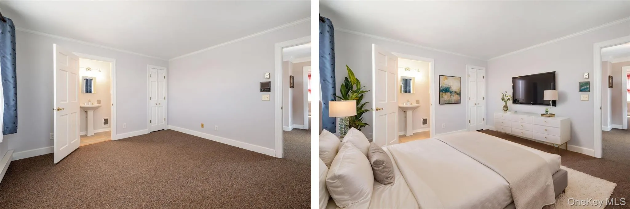 3rd suite -The photo on the right has been digitally staged. 3rd suite -The photo on the right has been digitally staged.