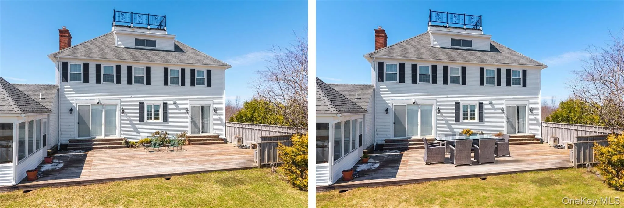 The photo on the right has been digitally staged. The photo on the right has been digitally staged.