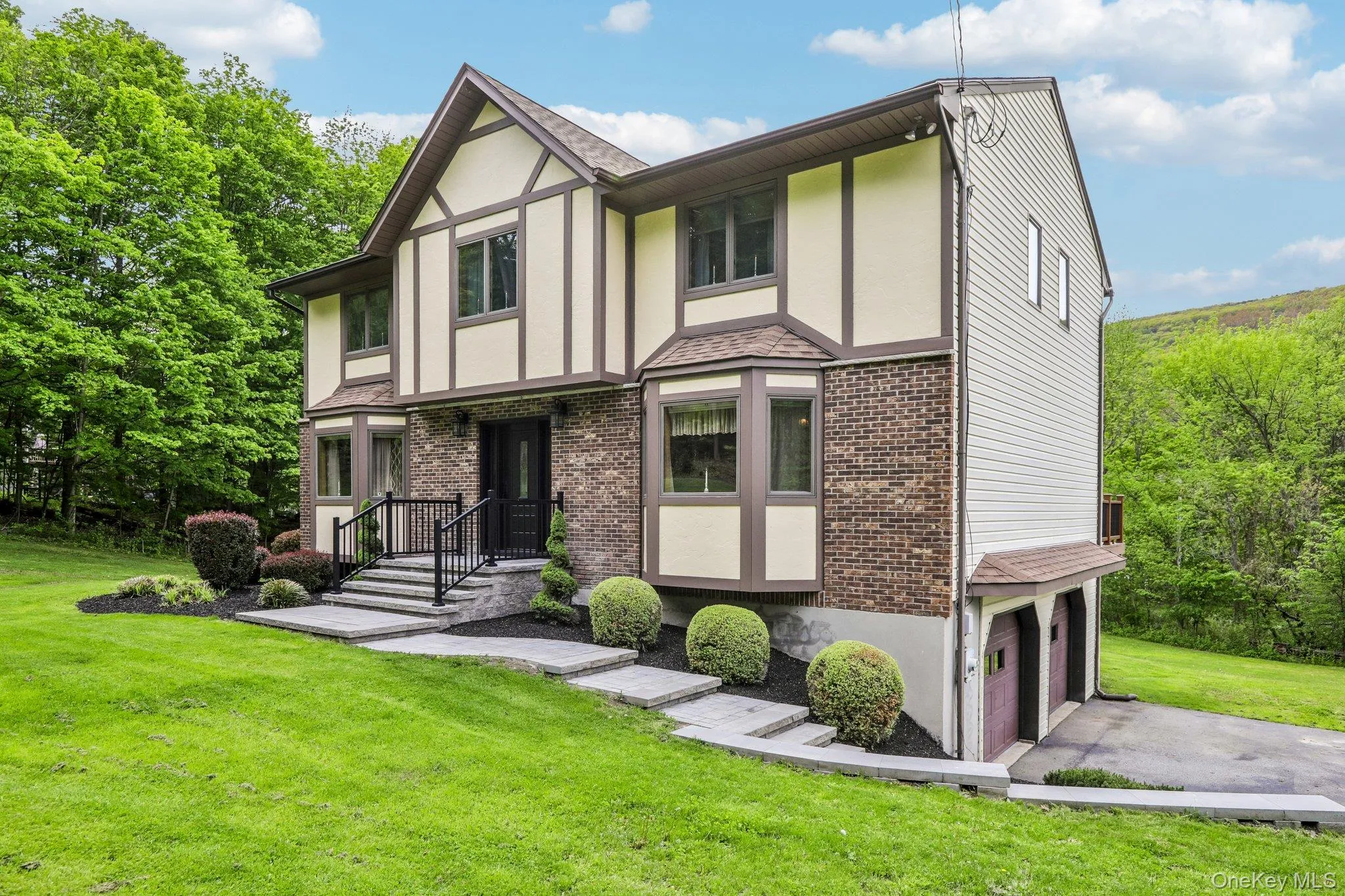 Colonial home with two car garage. Colonial home with two car garage.