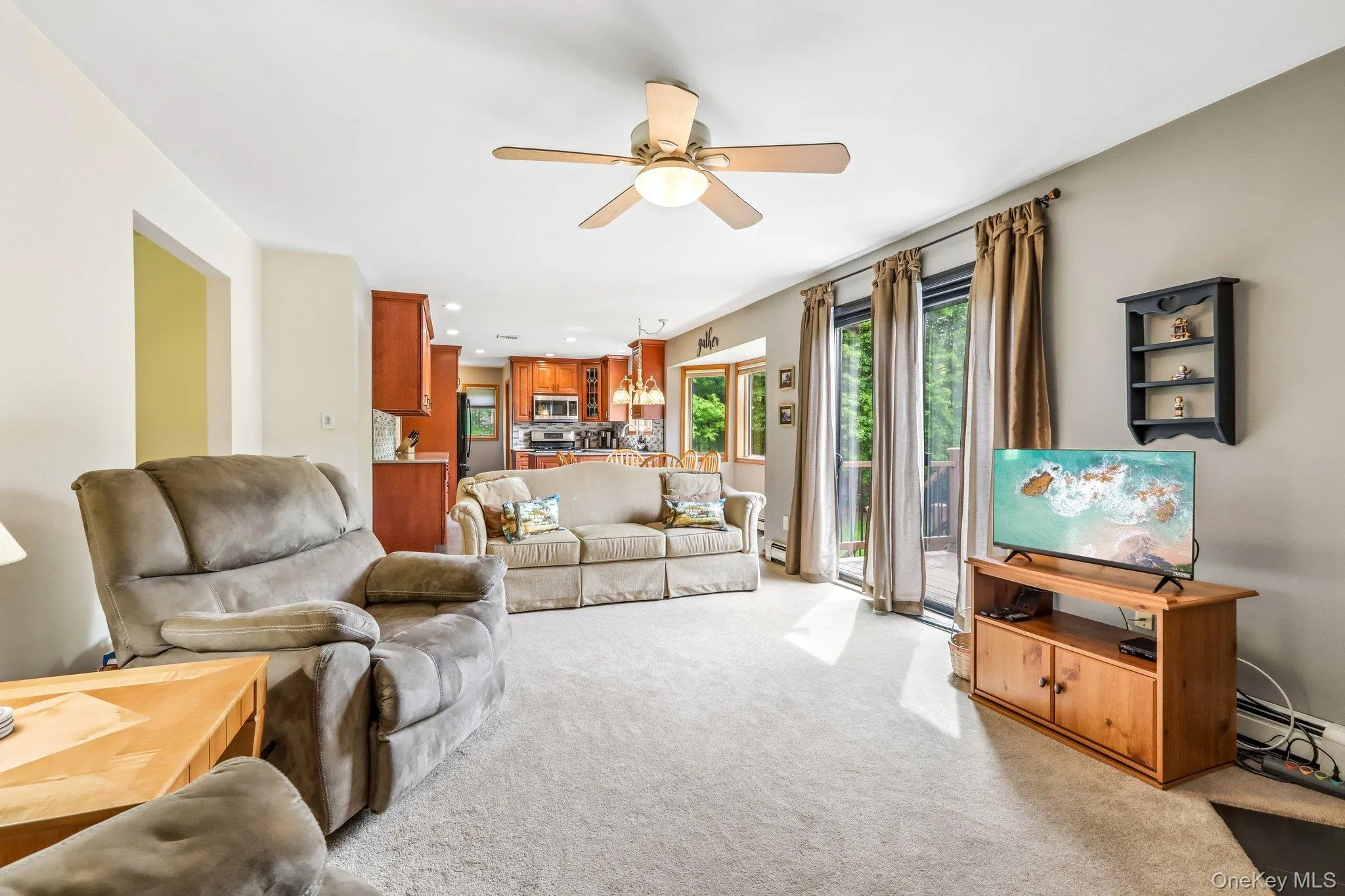Family room is located off the kitchen. Family room is located off the kitchen.