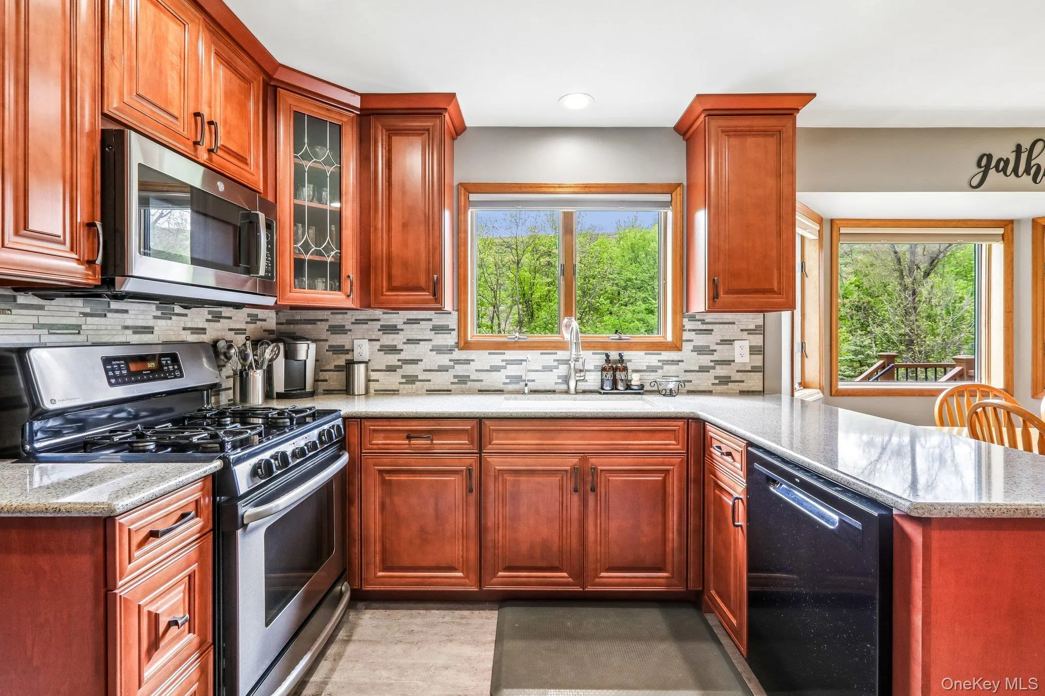 The kitchen maximizes space efficiently. The kitchen maximizes space efficiently.