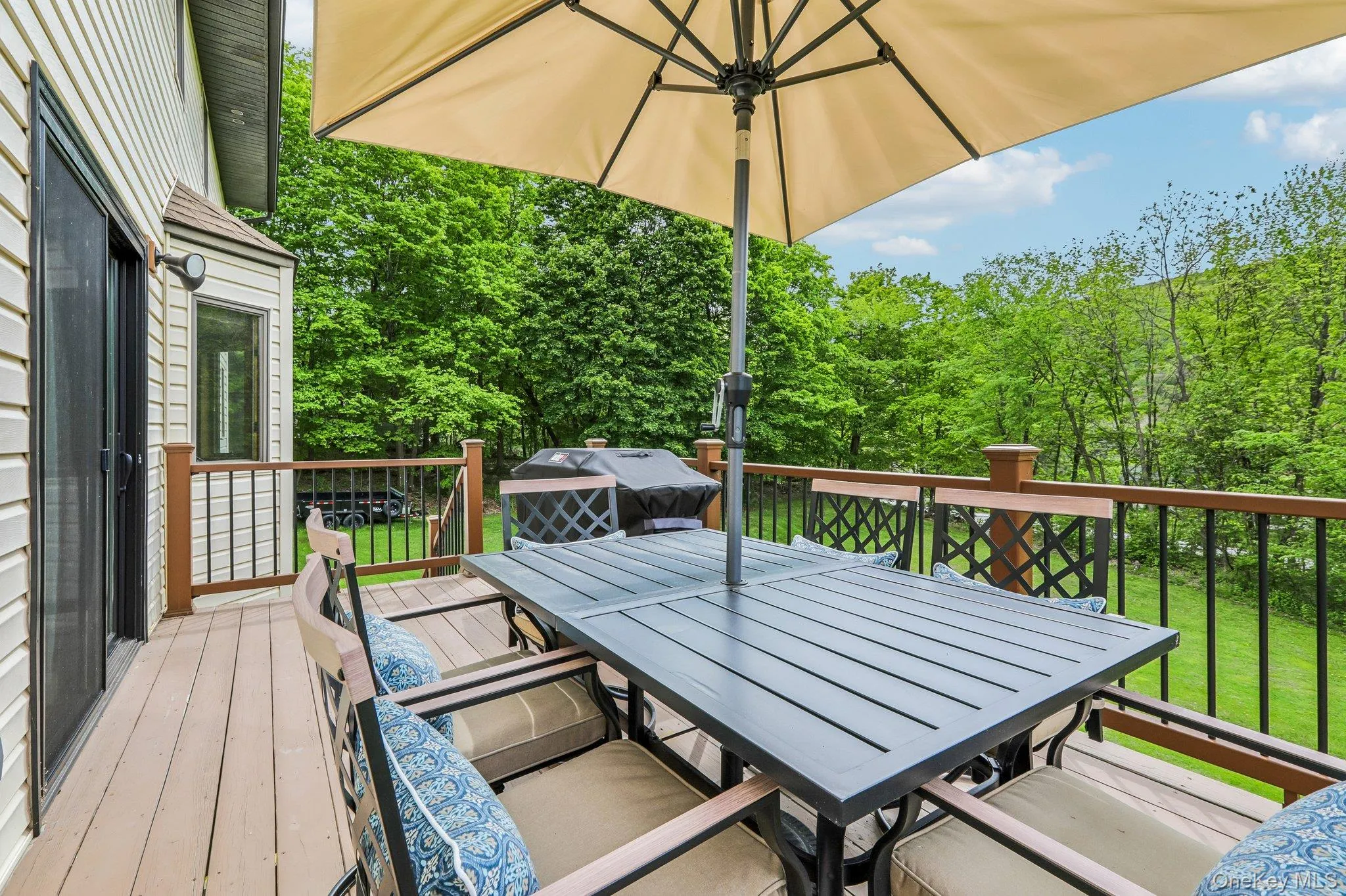 Large private deck. Large private deck.