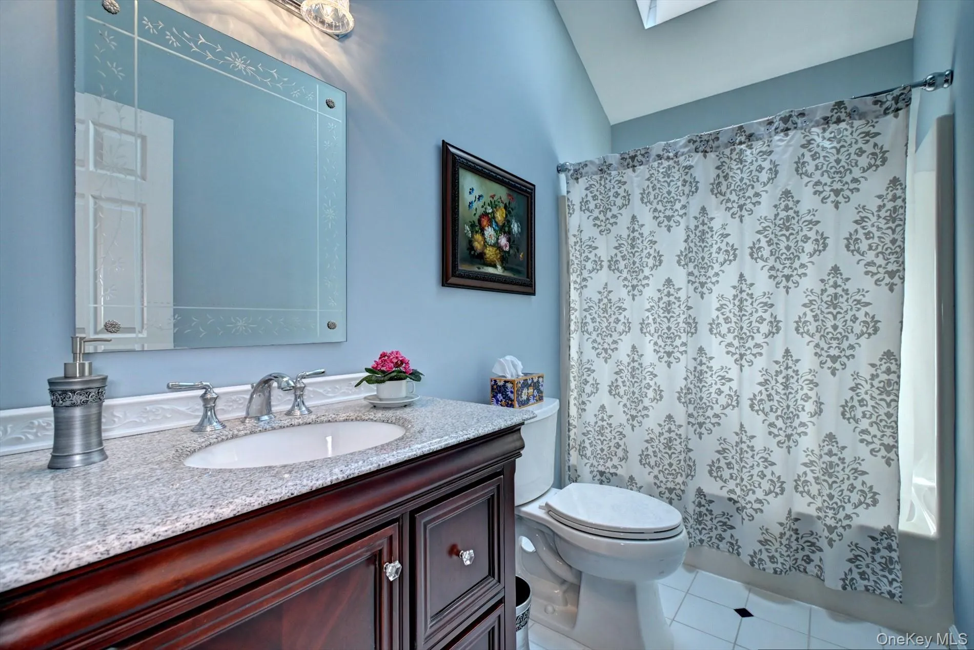 Guest Bathroom with Operable Skylite Guest Bathroom with Operable Skylite