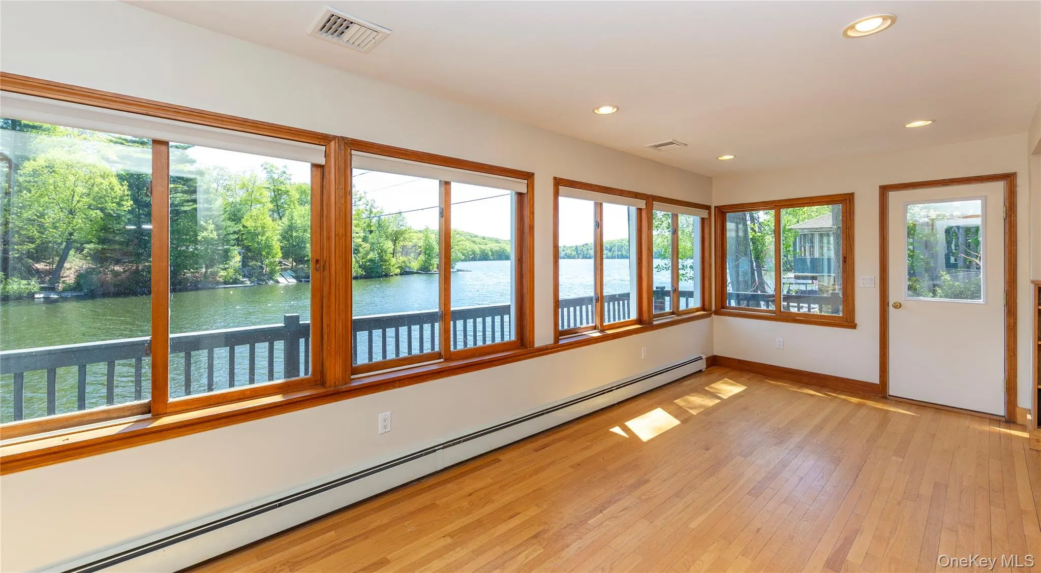 Family room with view of lake Family room with view of lake