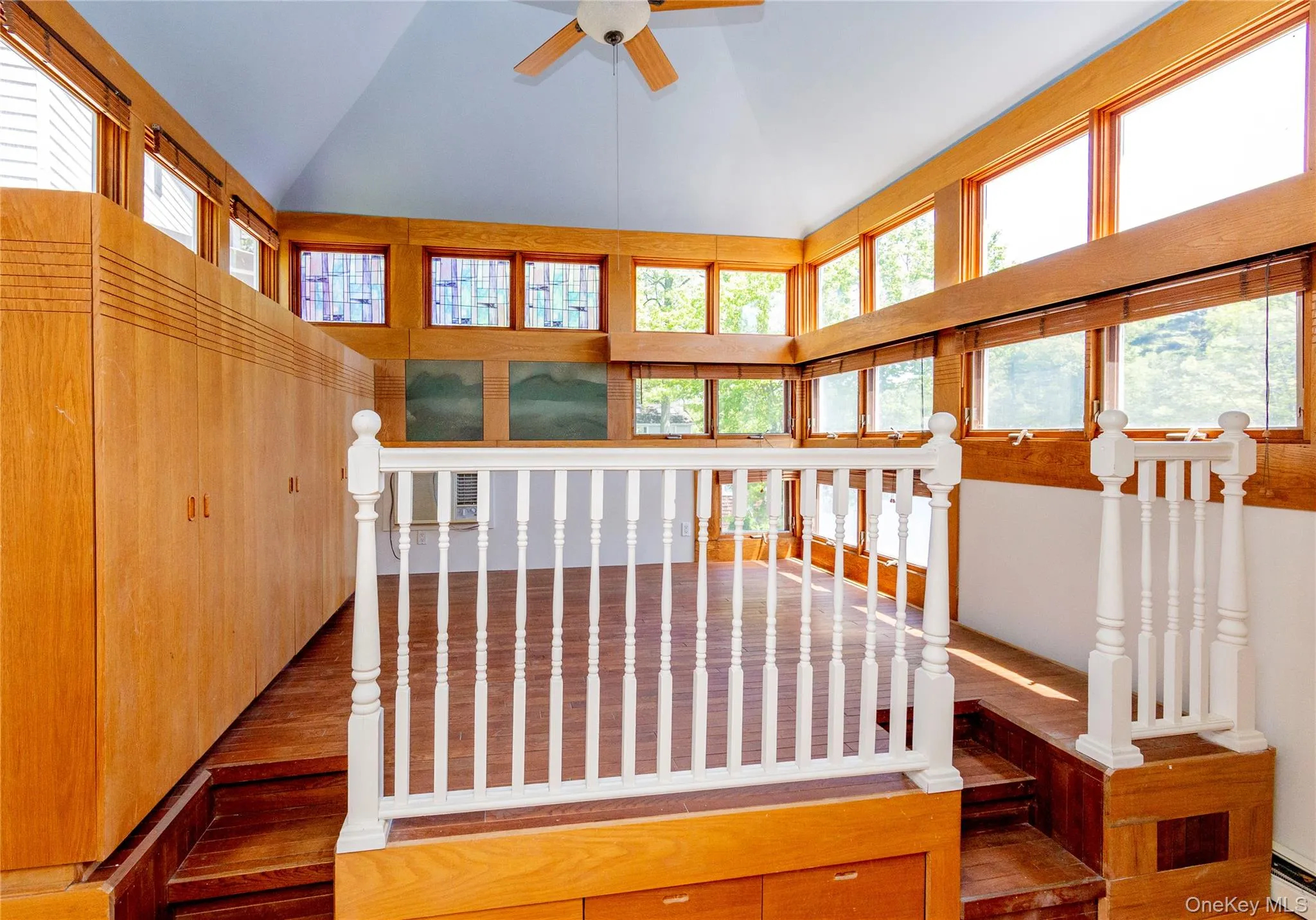 2nd floor loft with built in closets. 2nd floor loft with built in closets.