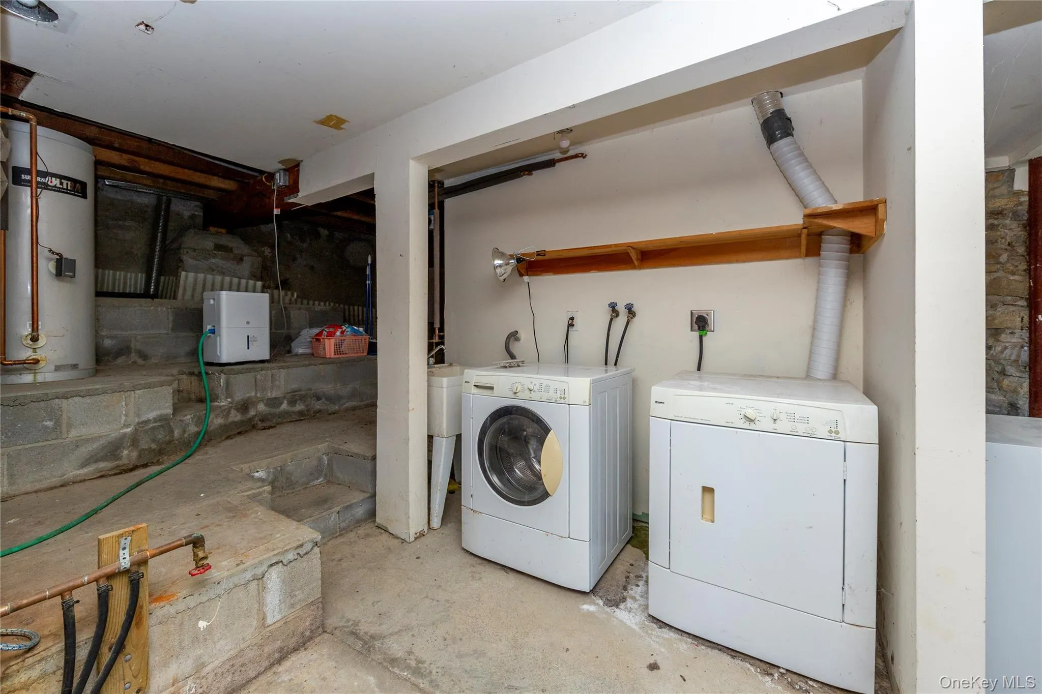 Basement area for laundry Basement area for laundry