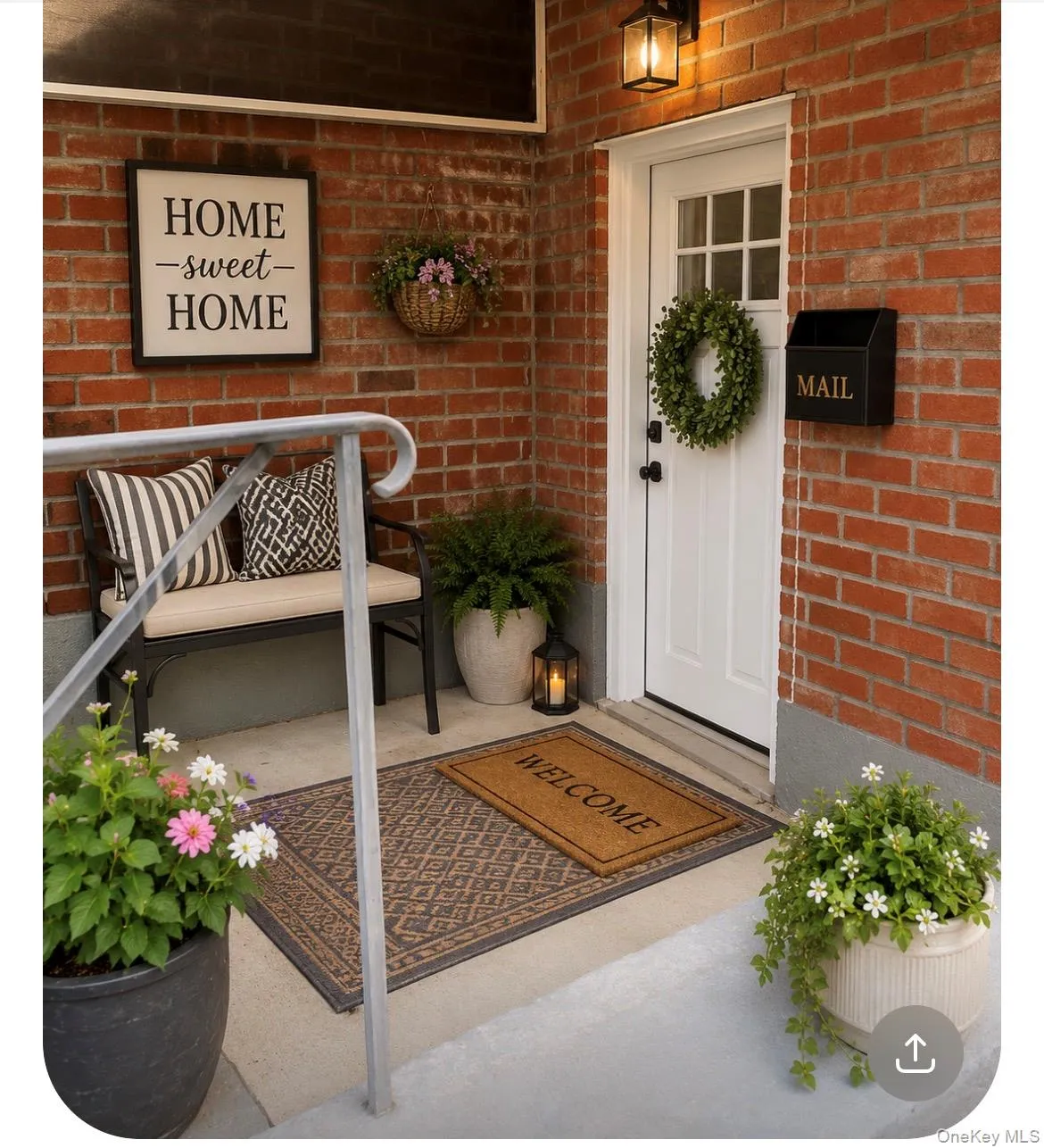 1st floor entrance, Virtually decorated 1st floor entrance, Virtually decorated