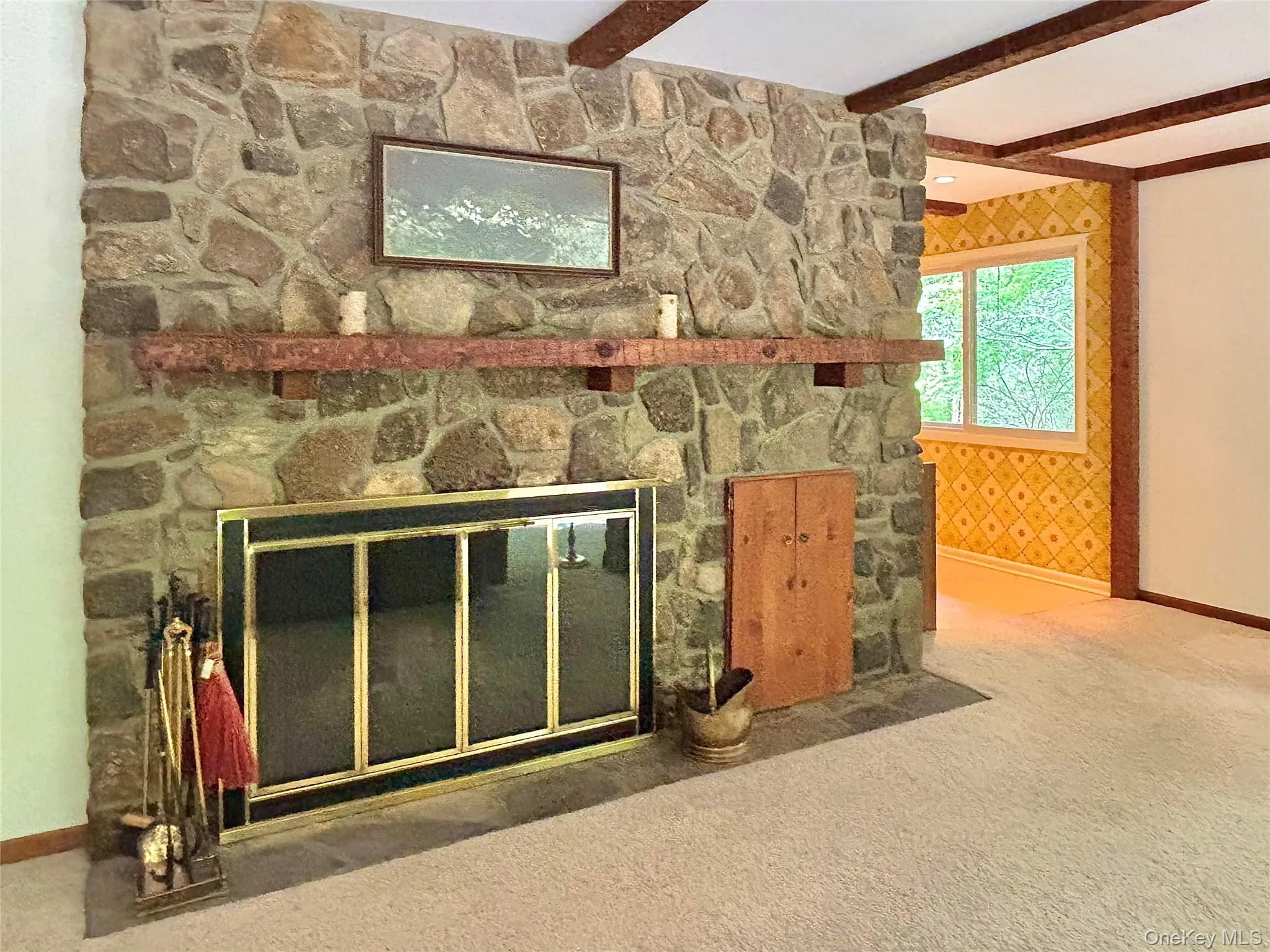 Custom Stone Fireplace in Family Room Custom Stone Fireplace in Family Room