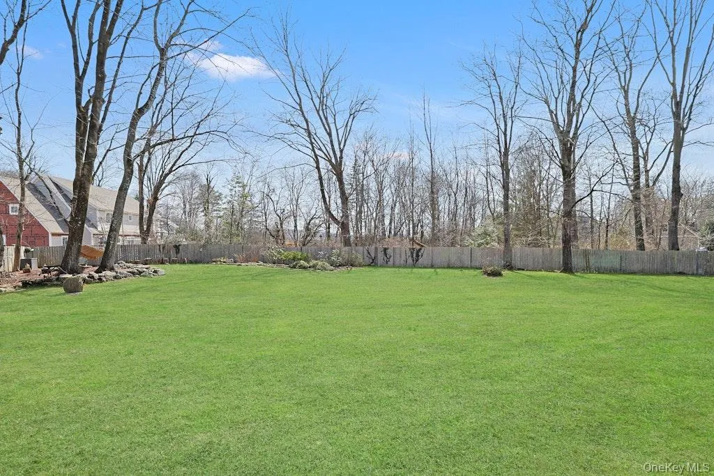 Flat and level fenced in backyard Flat and level fenced in backyard