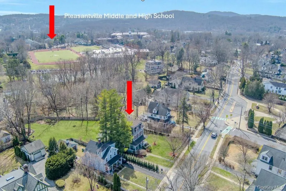 Around the corner from the Pleasantville Middle School and High School Around the corner from the Pleasantville Middle School and High School