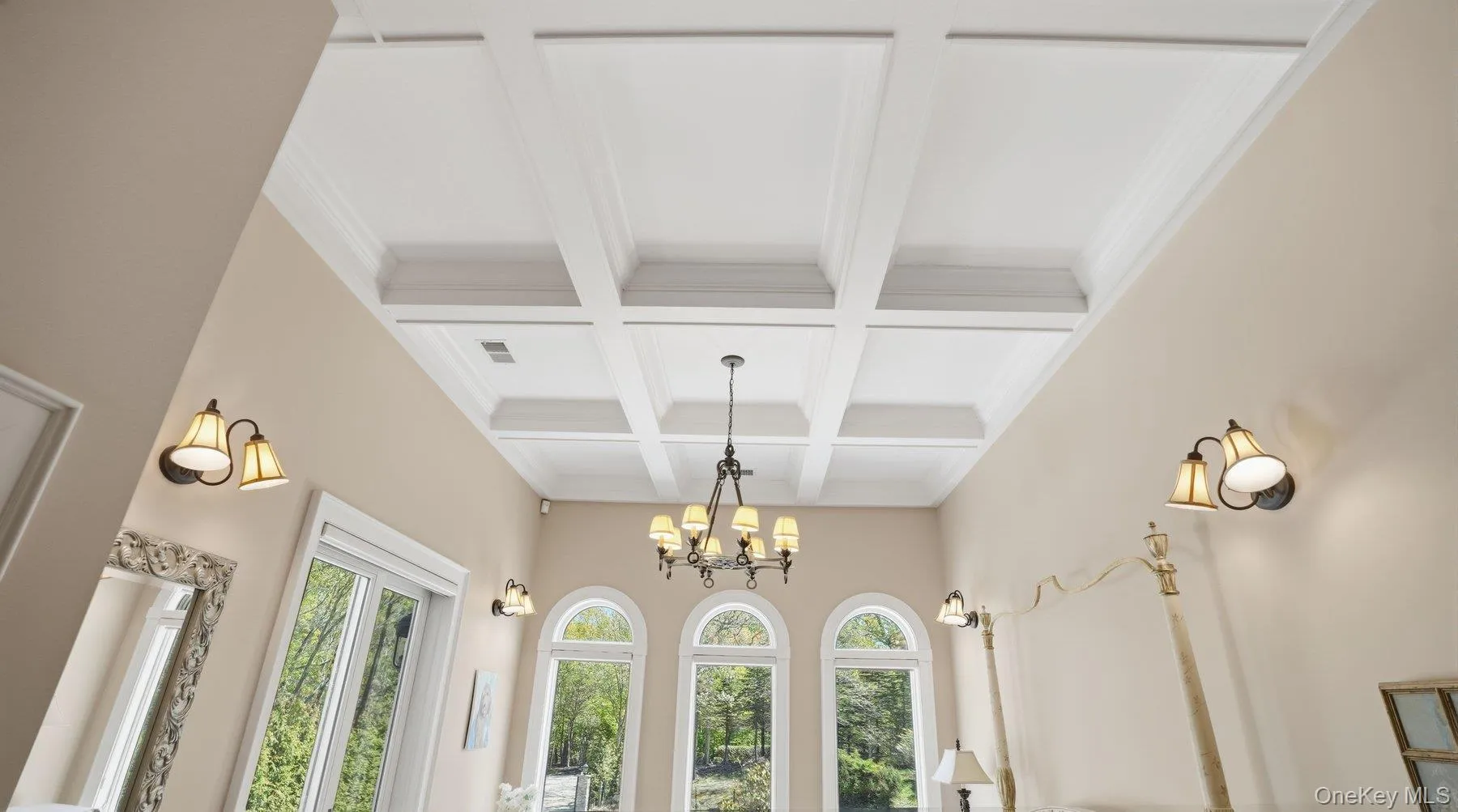 Coffered Ceiling in Guest Bedroom Coffered Ceiling in Guest Bedroom