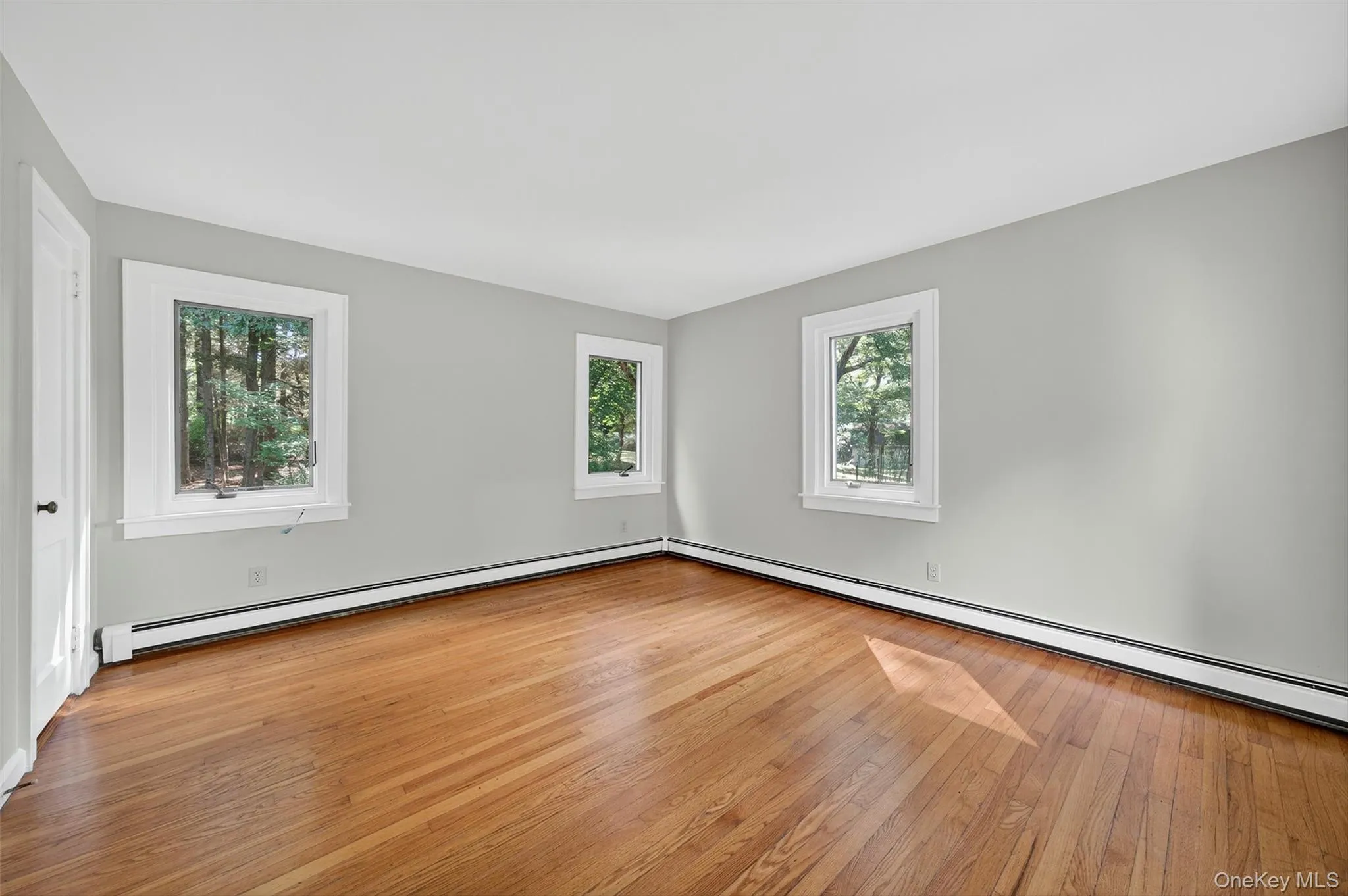 Up the stone stairway to a bright, spacious and airy bedroom. Wood flooring. Up the stone stairway to a bright, spacious and airy bedroom. Wood flooring.