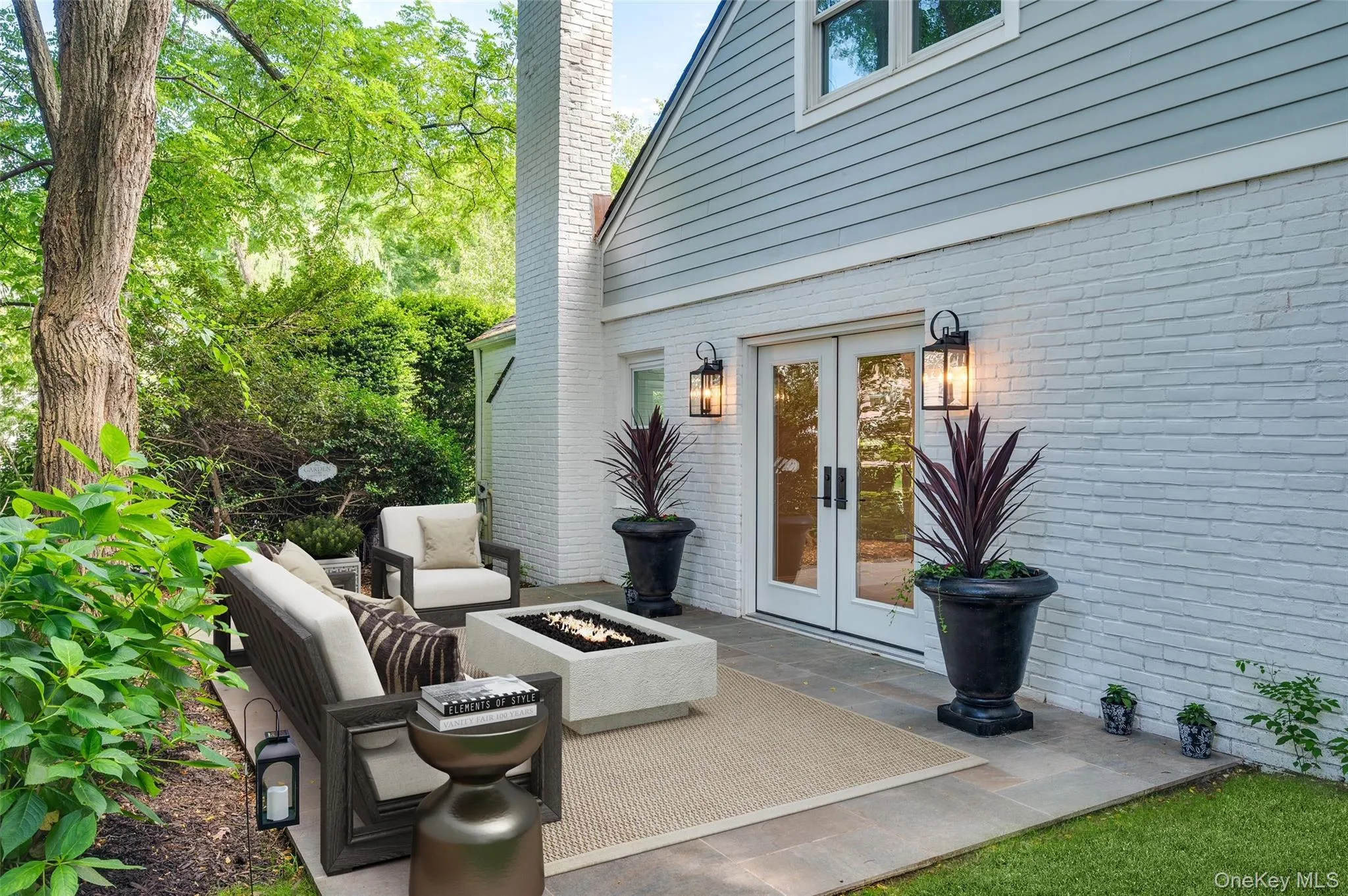 Large paver patio Large paver patio