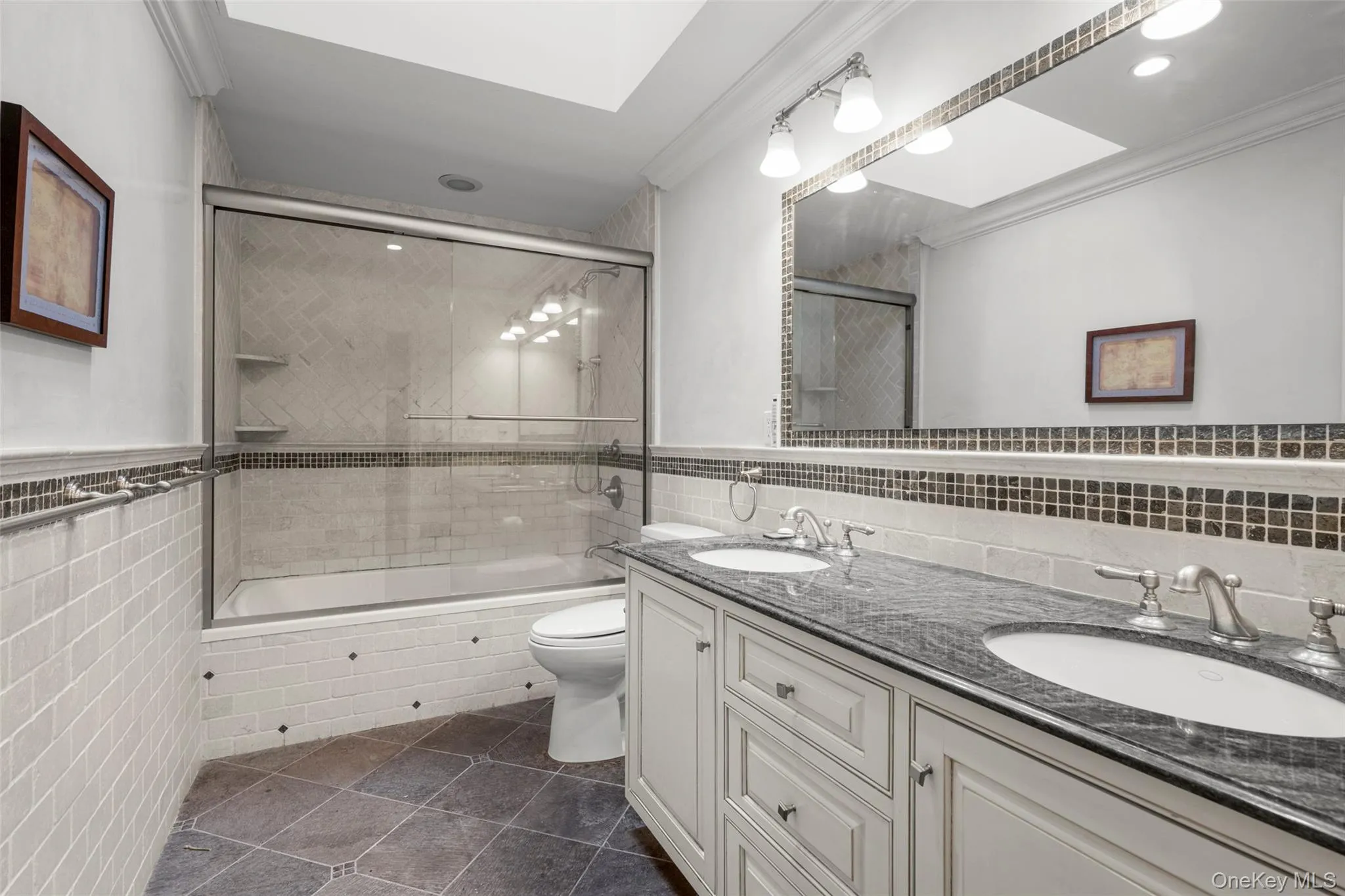Hall Bathroom with radiant heat Hall Bathroom with radiant heat