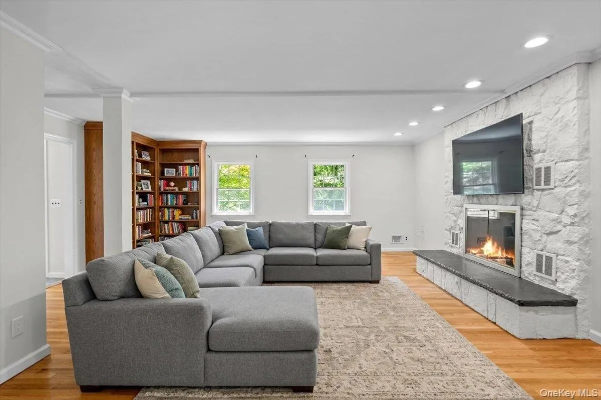 Family room staged Family room staged